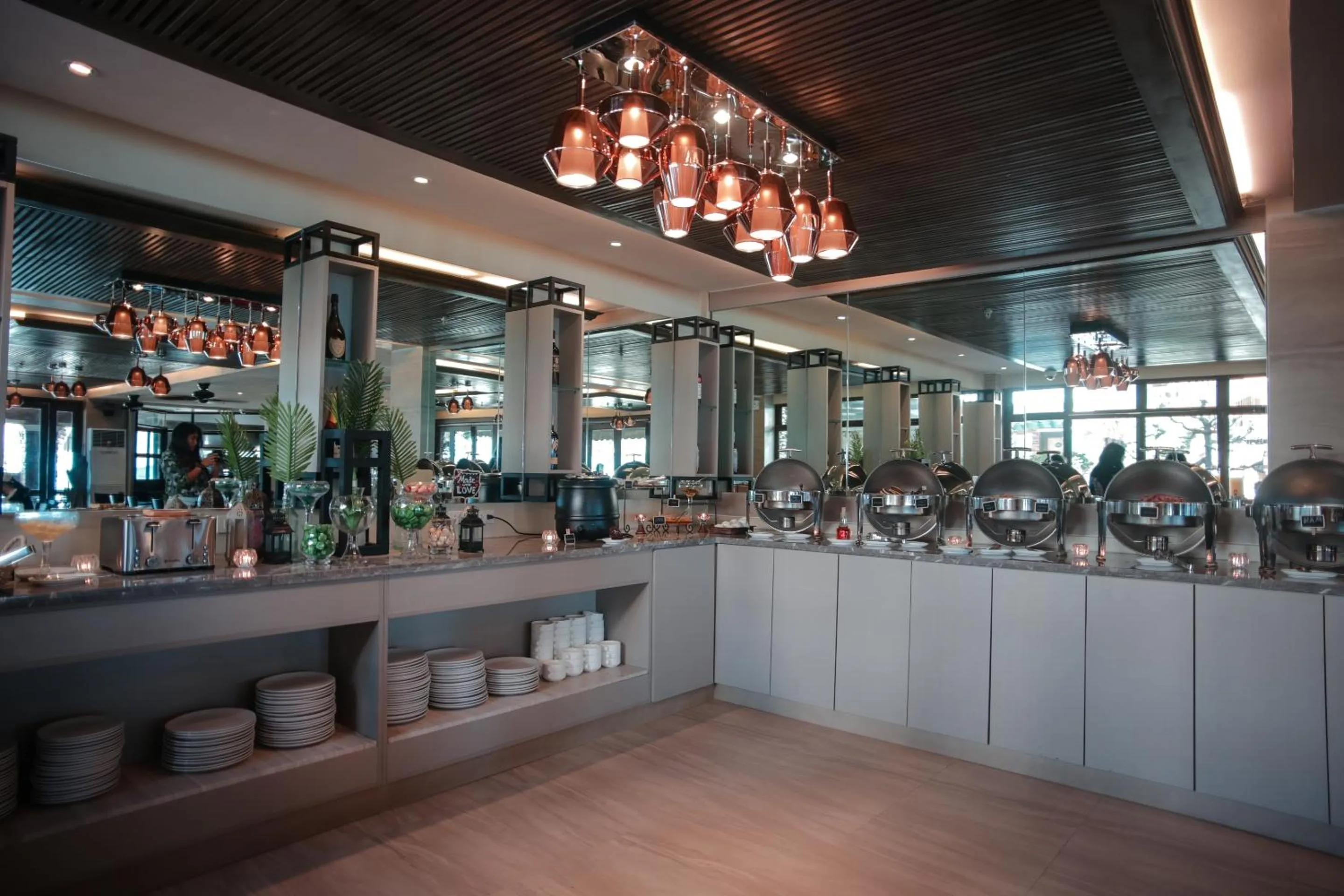 Buffet breakfast in Boracay Mandarin Island Hotel