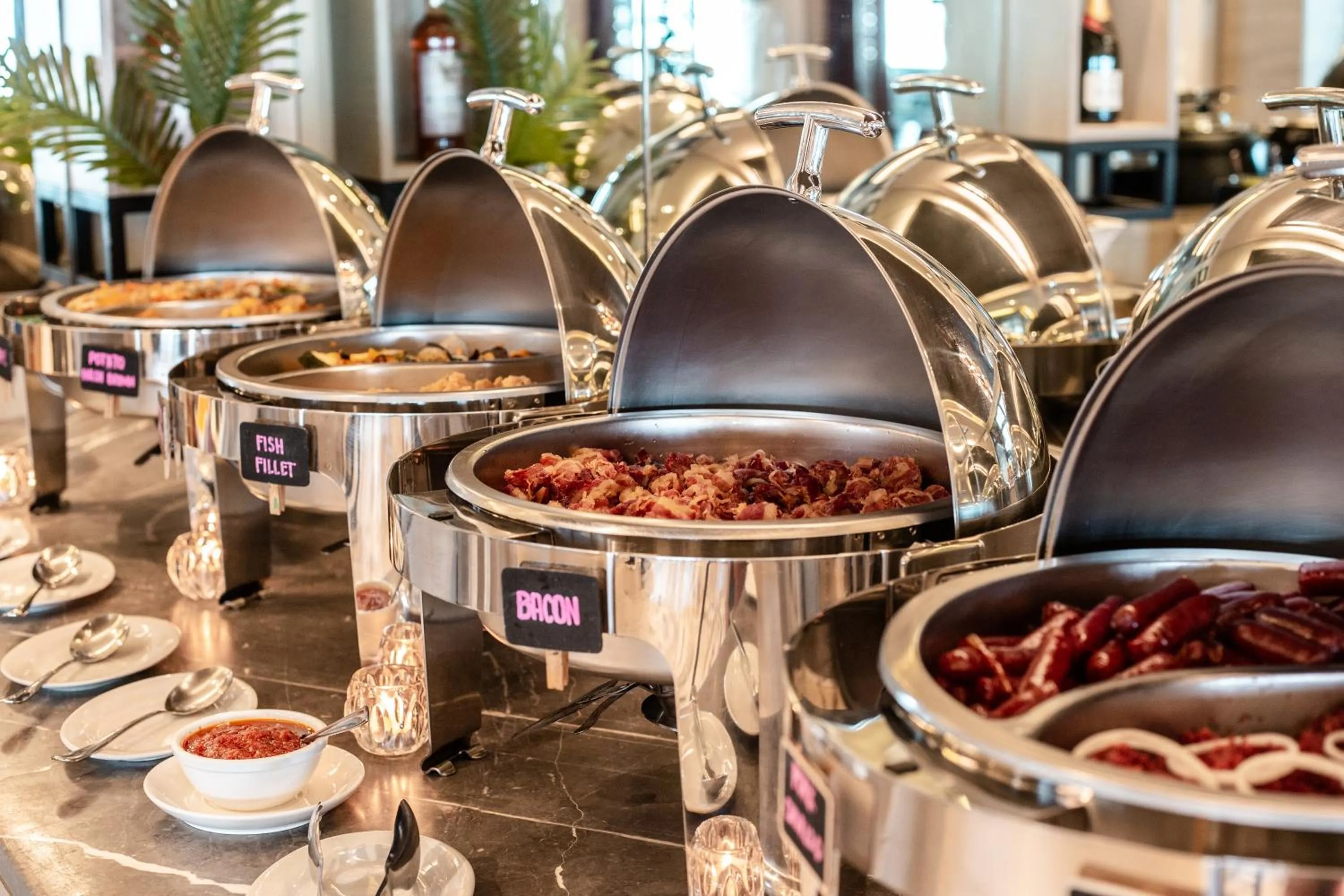 Buffet breakfast in Boracay Mandarin Island Hotel