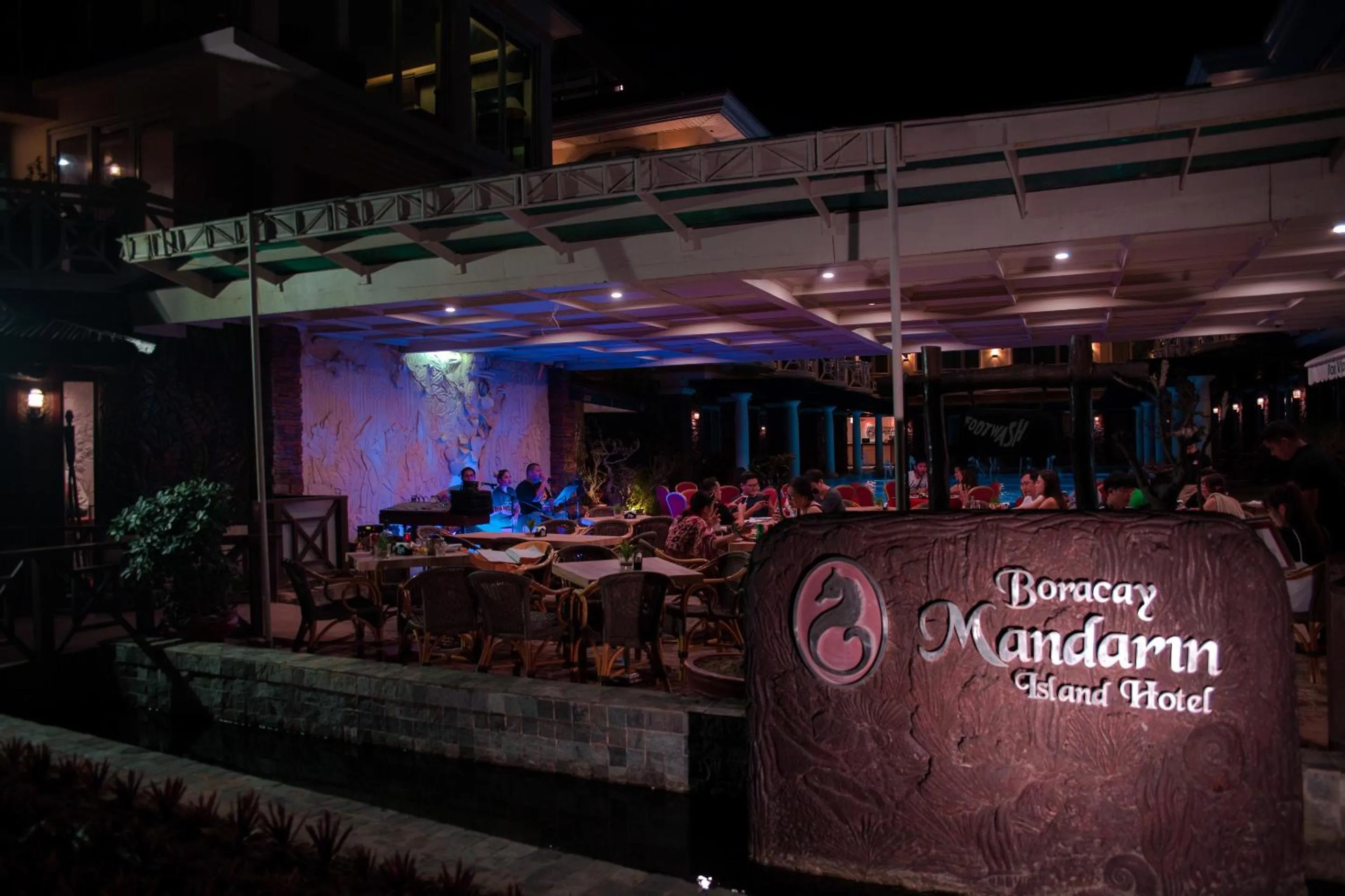 Evening entertainment in Boracay Mandarin Island Hotel