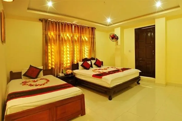 Coffee/tea facilities, Bed in Champa Hue Hotel