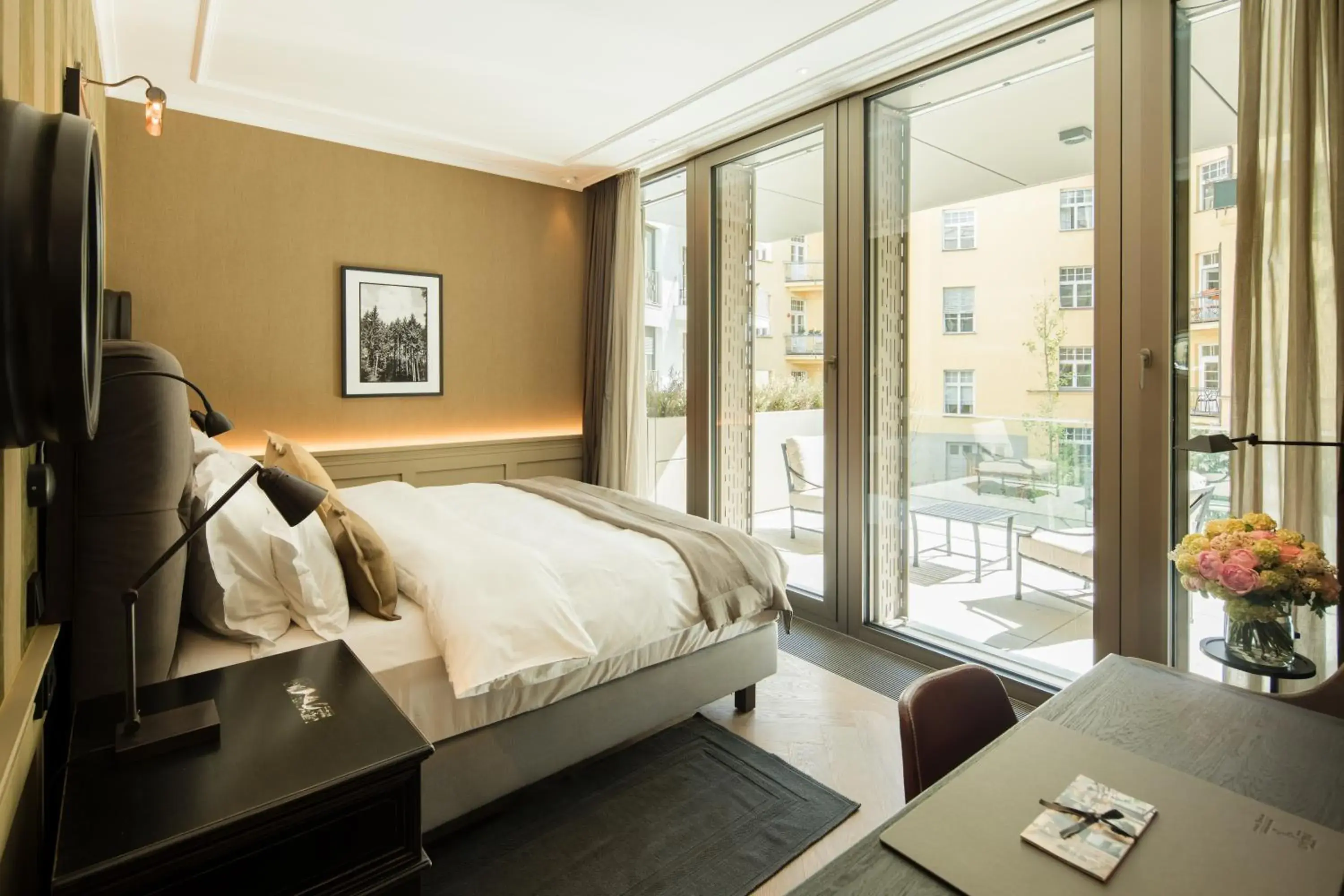 Bed in Hotel München Palace Bed in Hotel München Palace