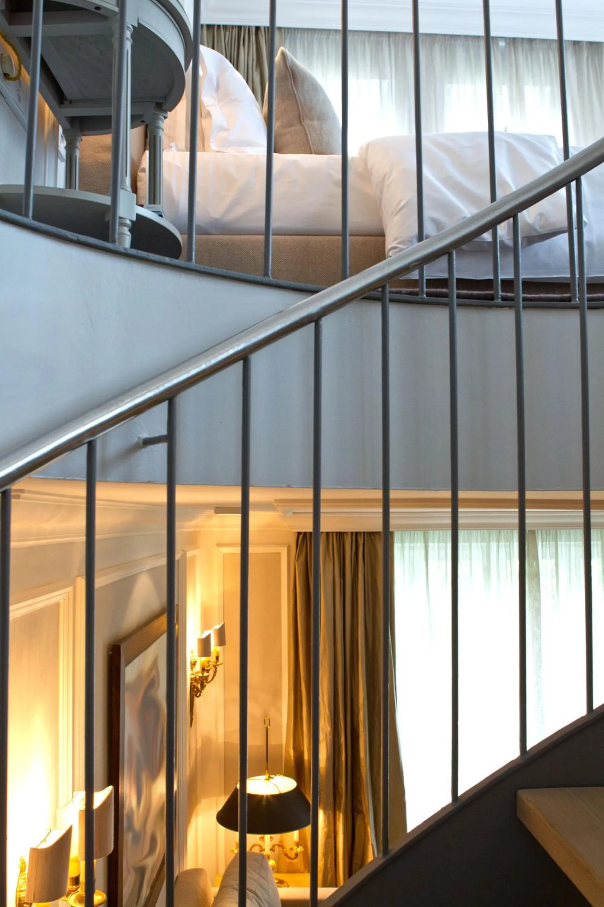 Decorative detail, Bed in Hotel München Palace