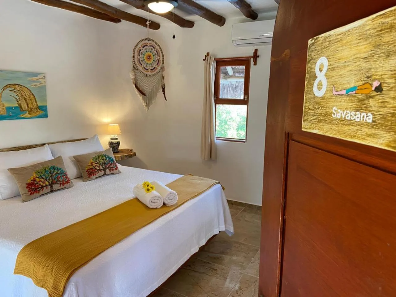 Bed in Casa Hridaya Hotel Boutique