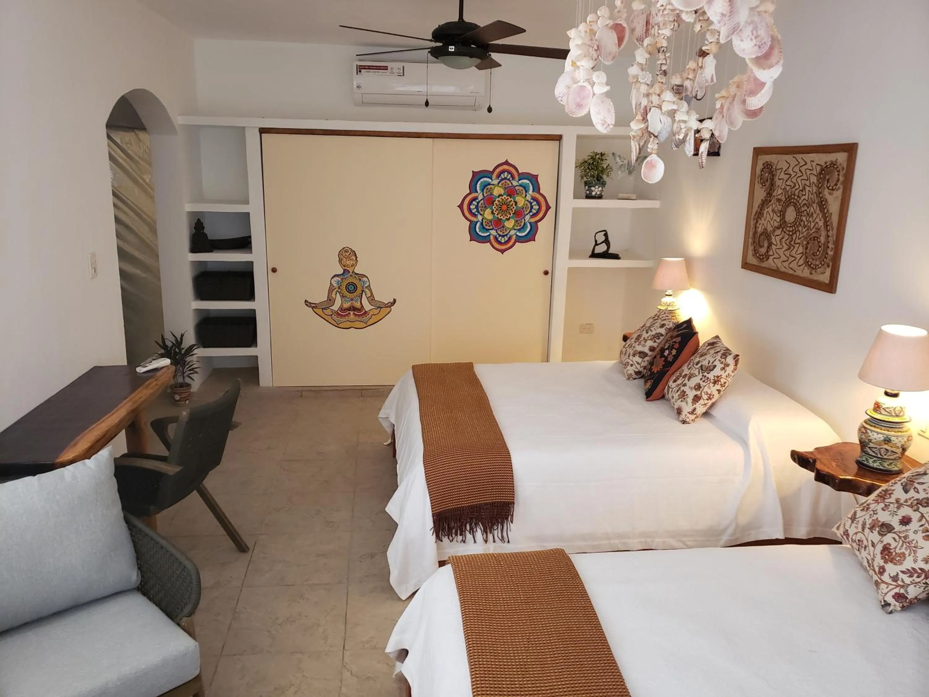 Bed in Casa Hridaya Hotel Boutique