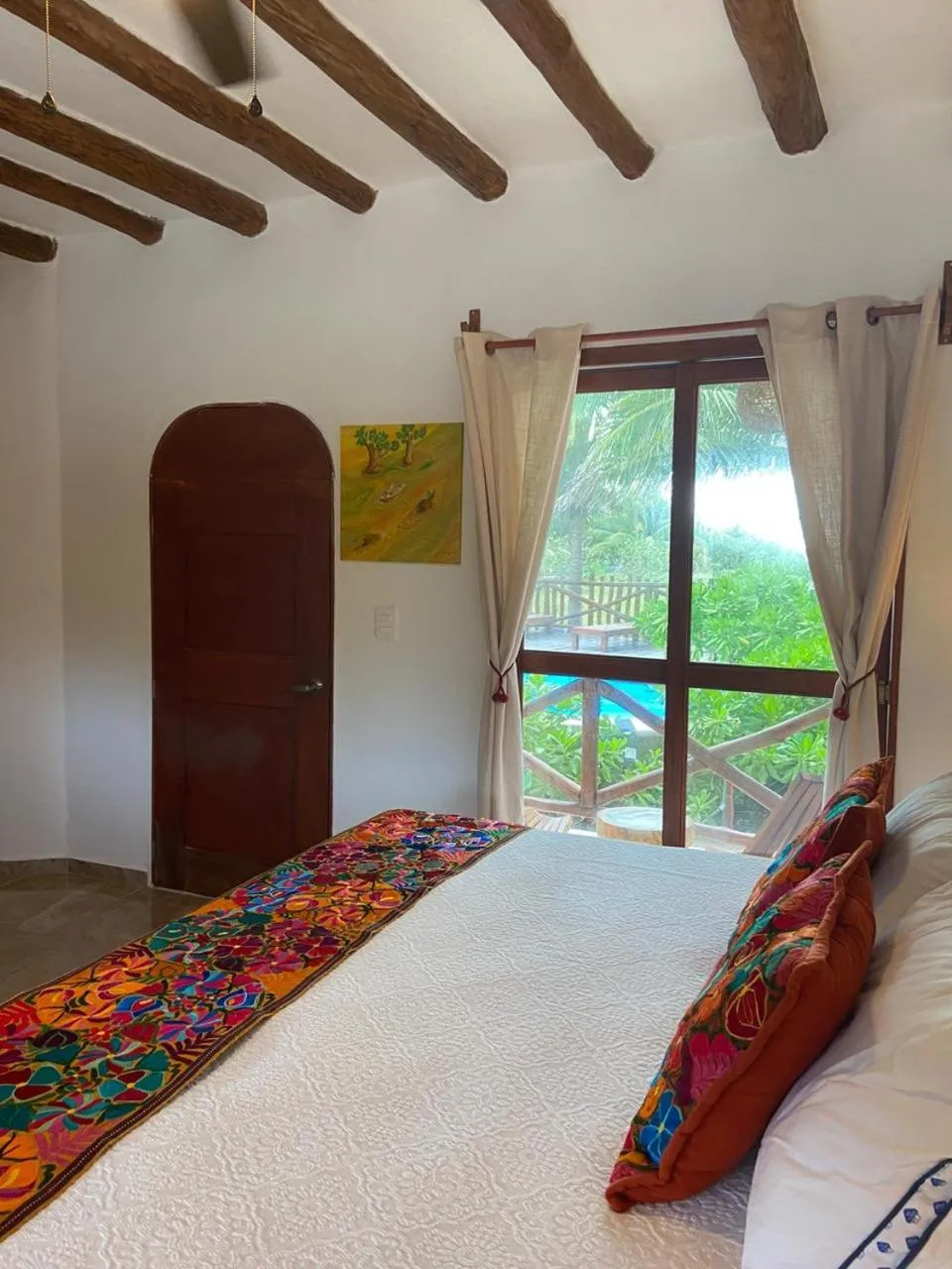 Bed in Casa Hridaya Hotel Boutique