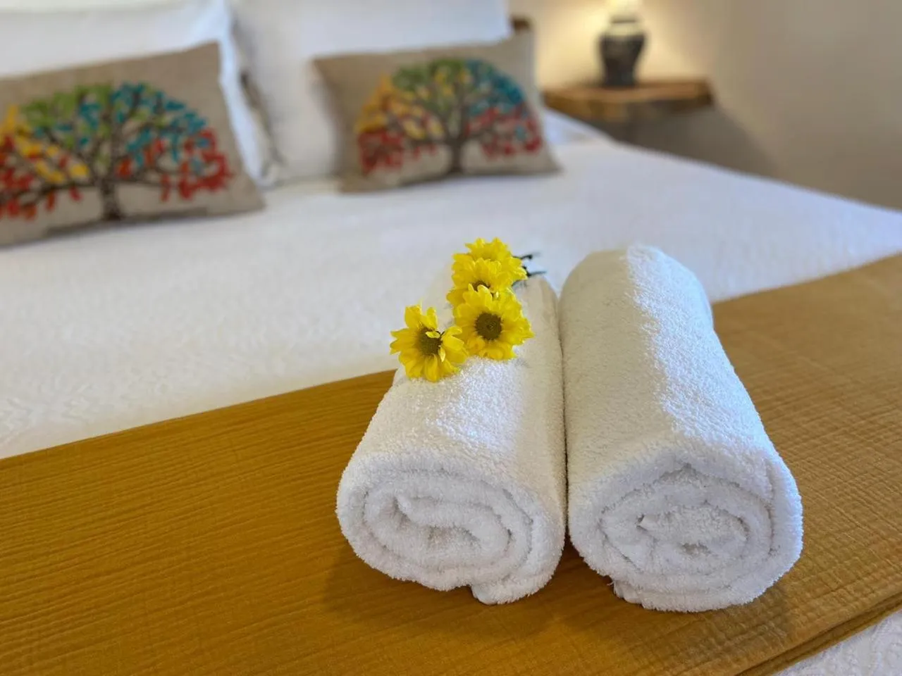 Bed in Casa Hridaya Hotel Boutique