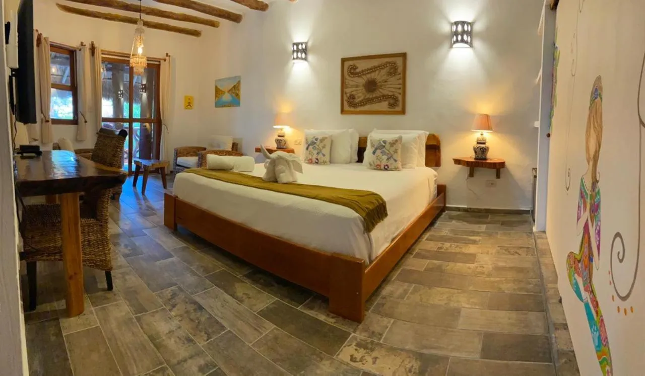 Bed in Casa Hridaya Hotel Boutique