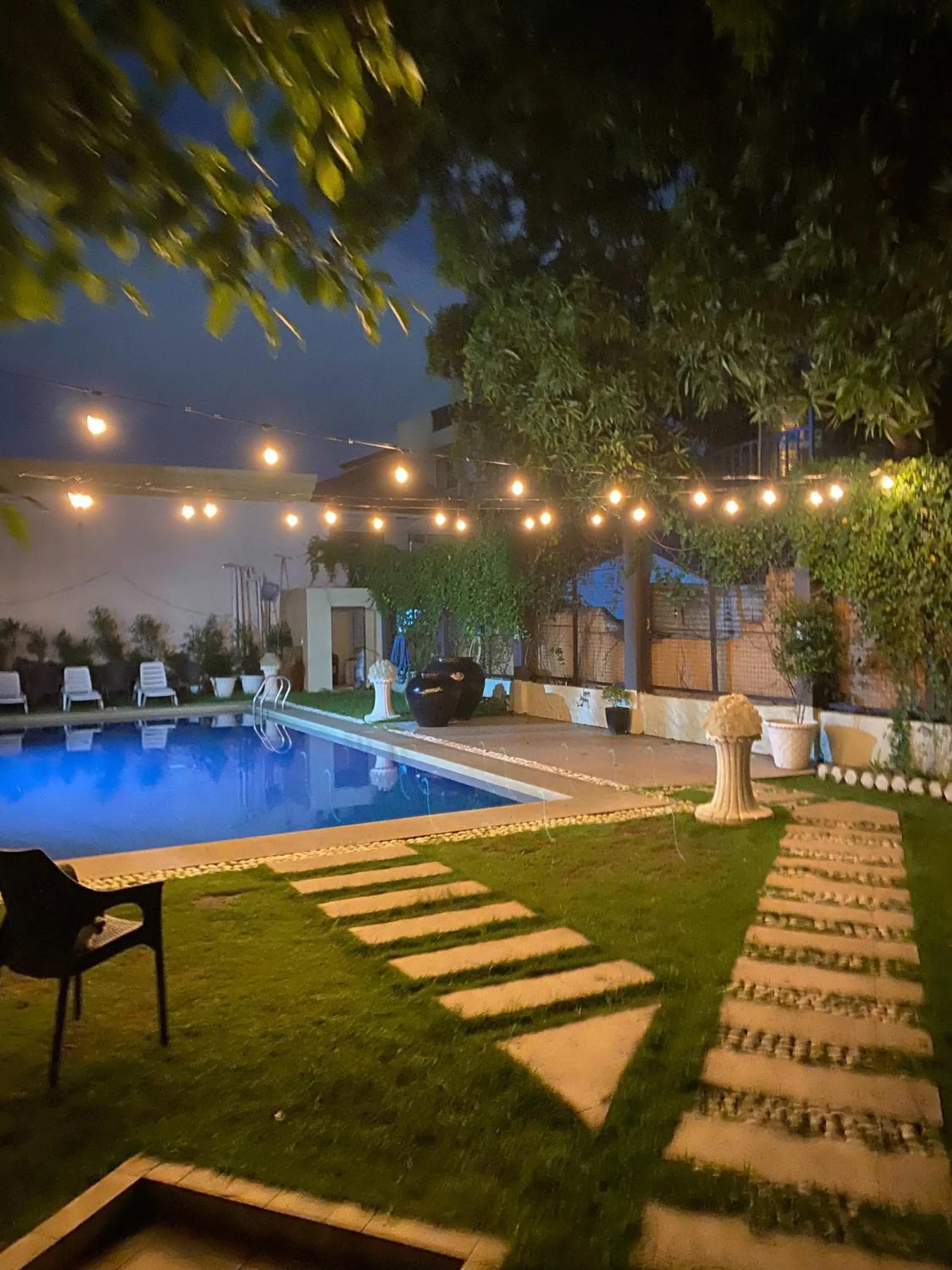 Garden view in S and M Hotel Inc.