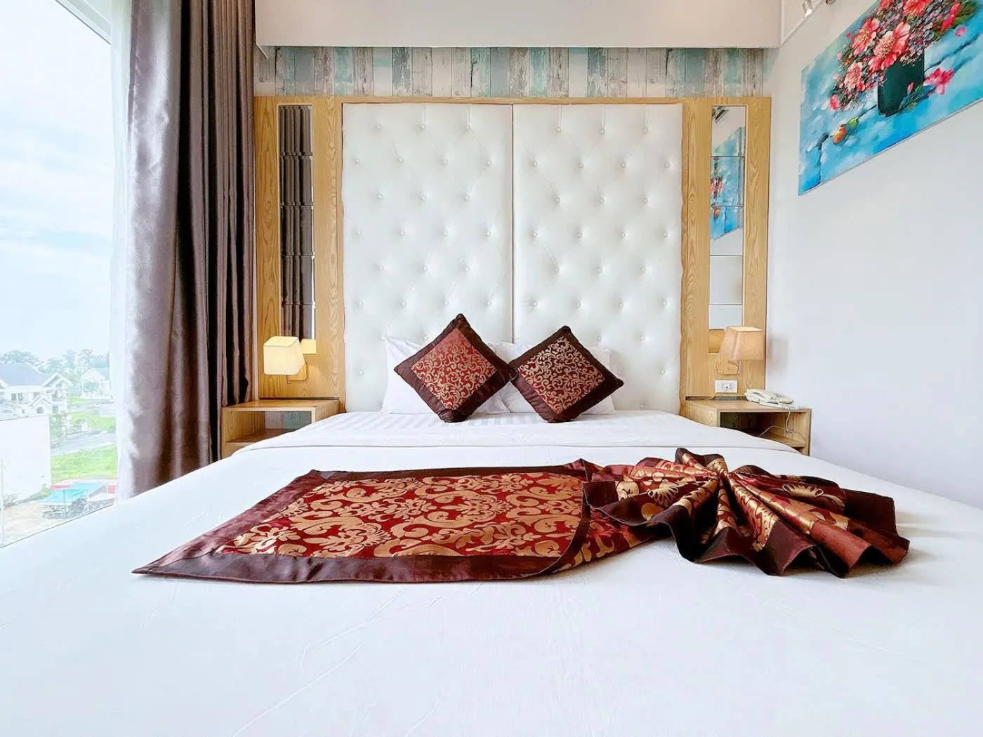 Bed in EMERALD OCEAN HOTEL