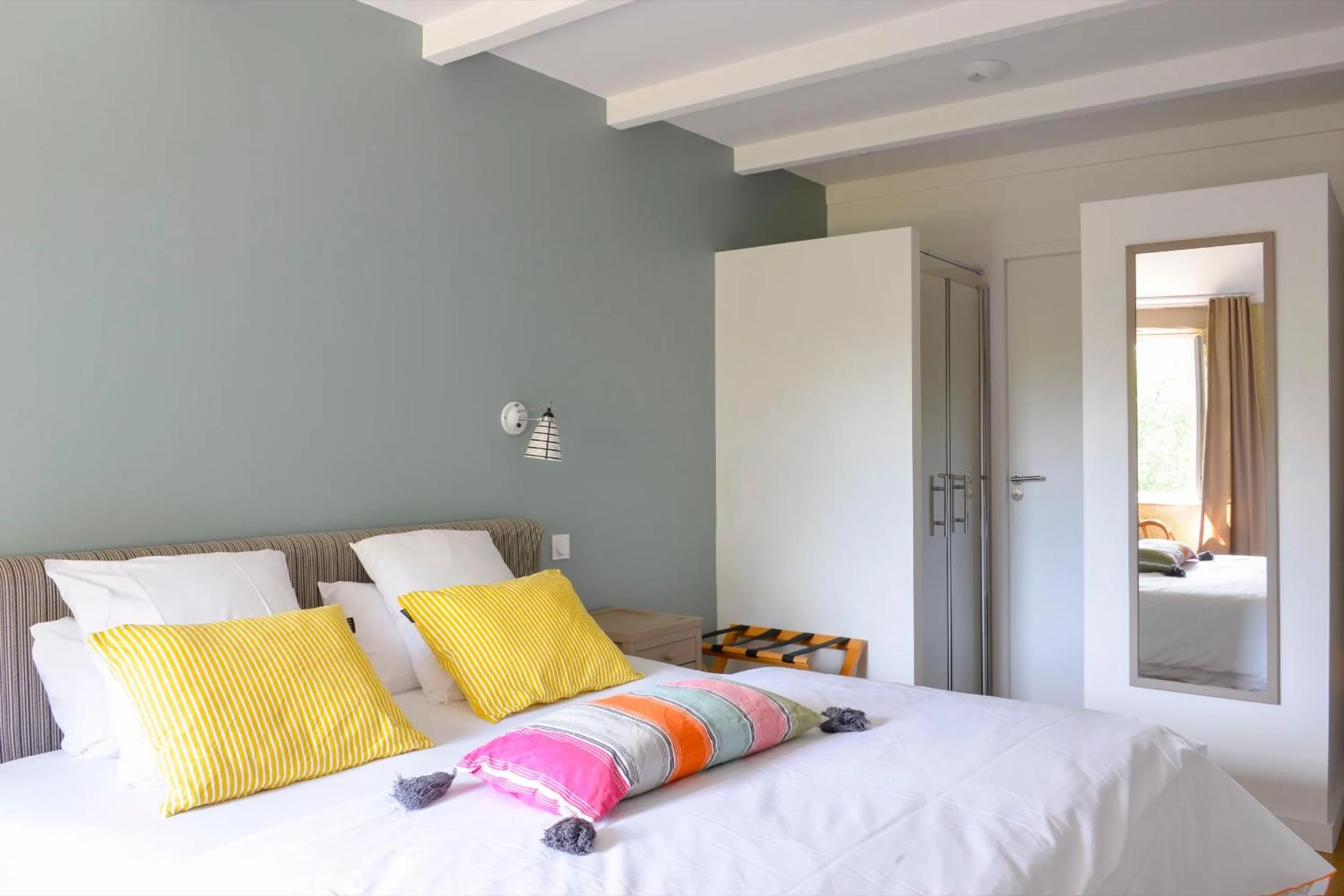 Photo of the whole room, Bed in Logis Hôtel La Ferme de Flaran