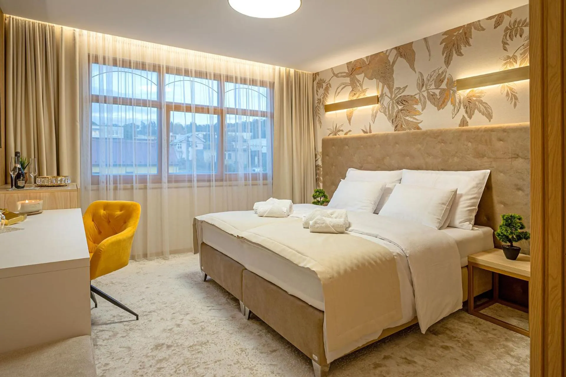 Bedroom, Bed in Hotel Kamélia