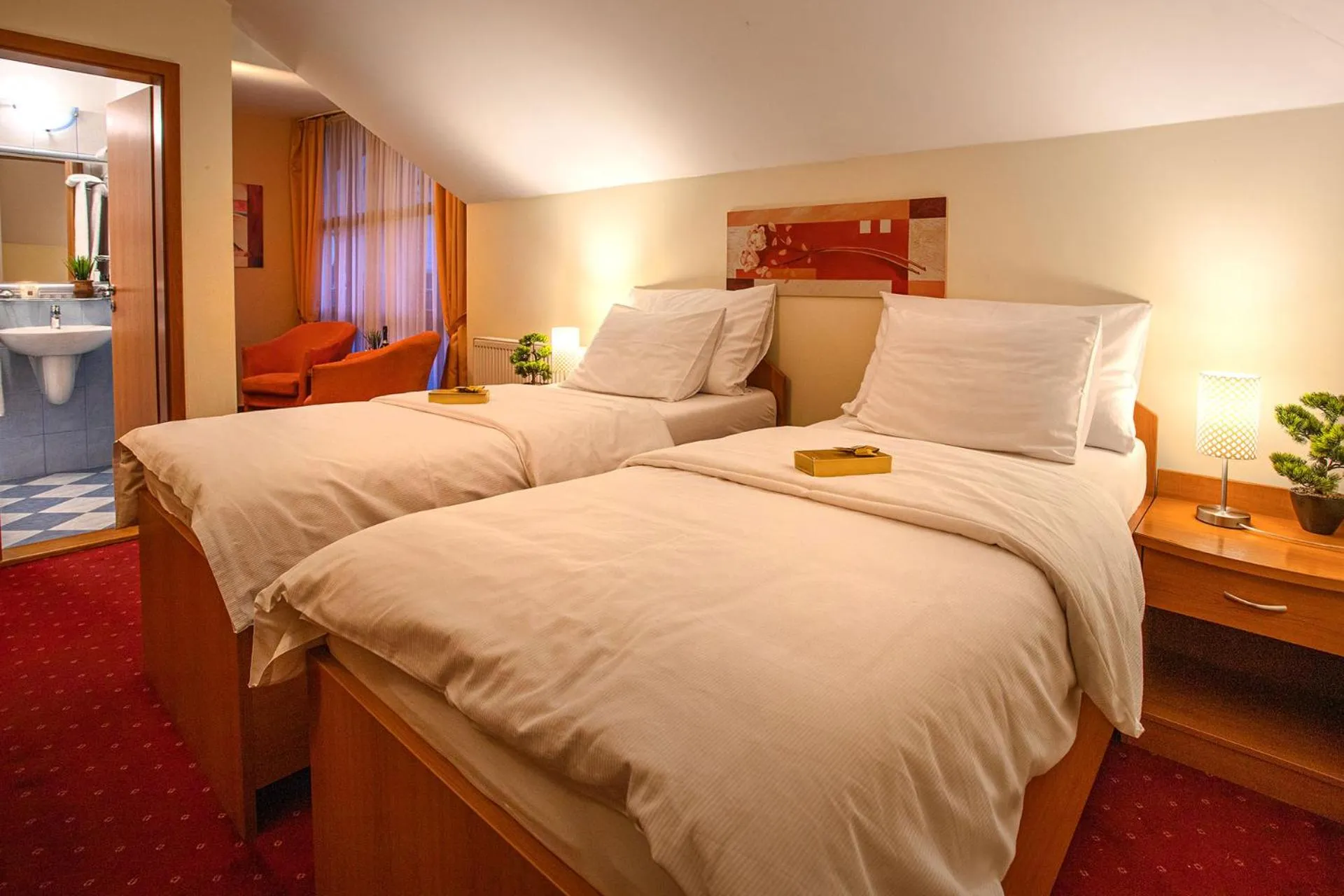 Bedroom, Bed in Hotel Kamélia