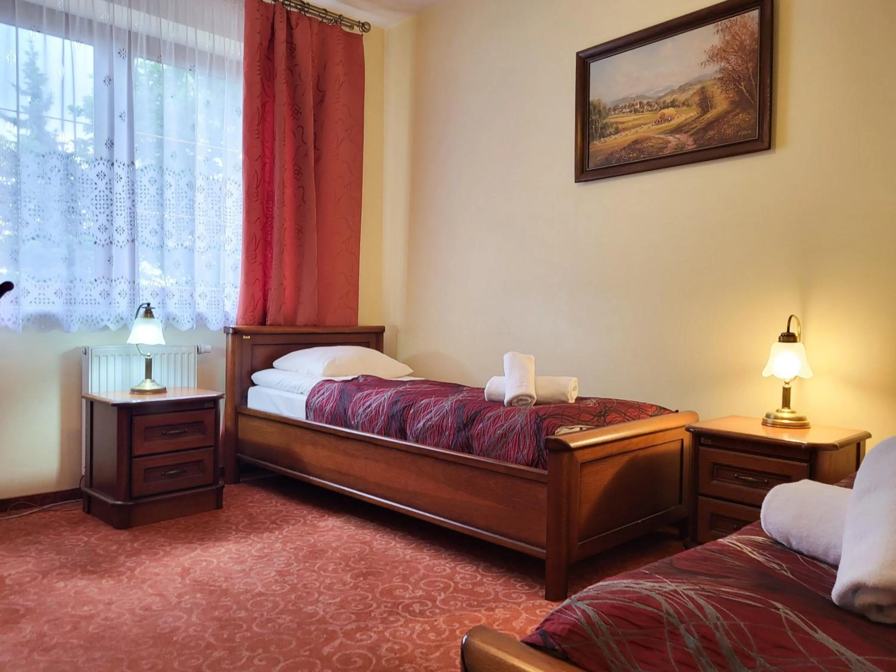 Bed in Hotel Hesperus