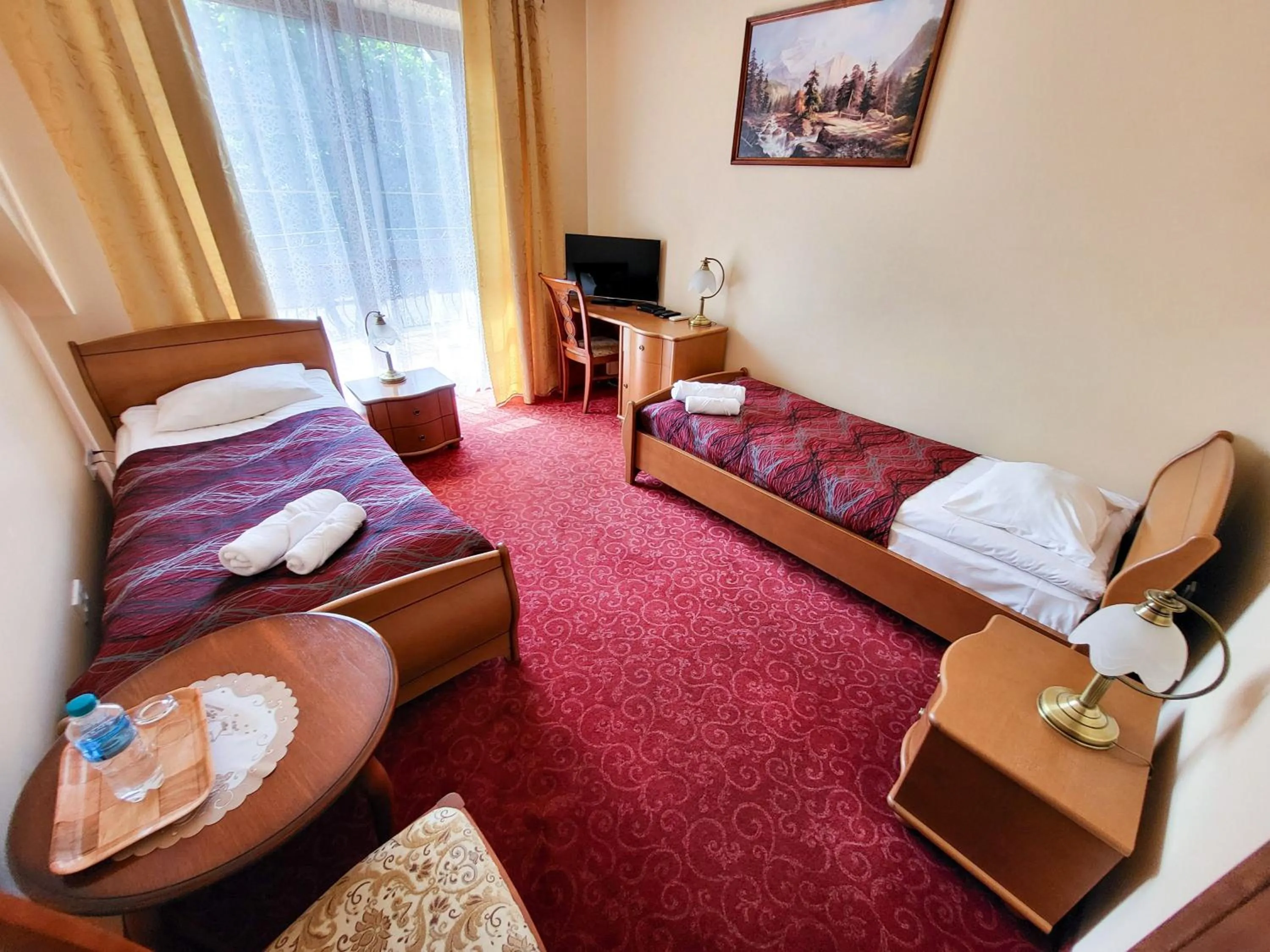 Bed in Hotel Hesperus