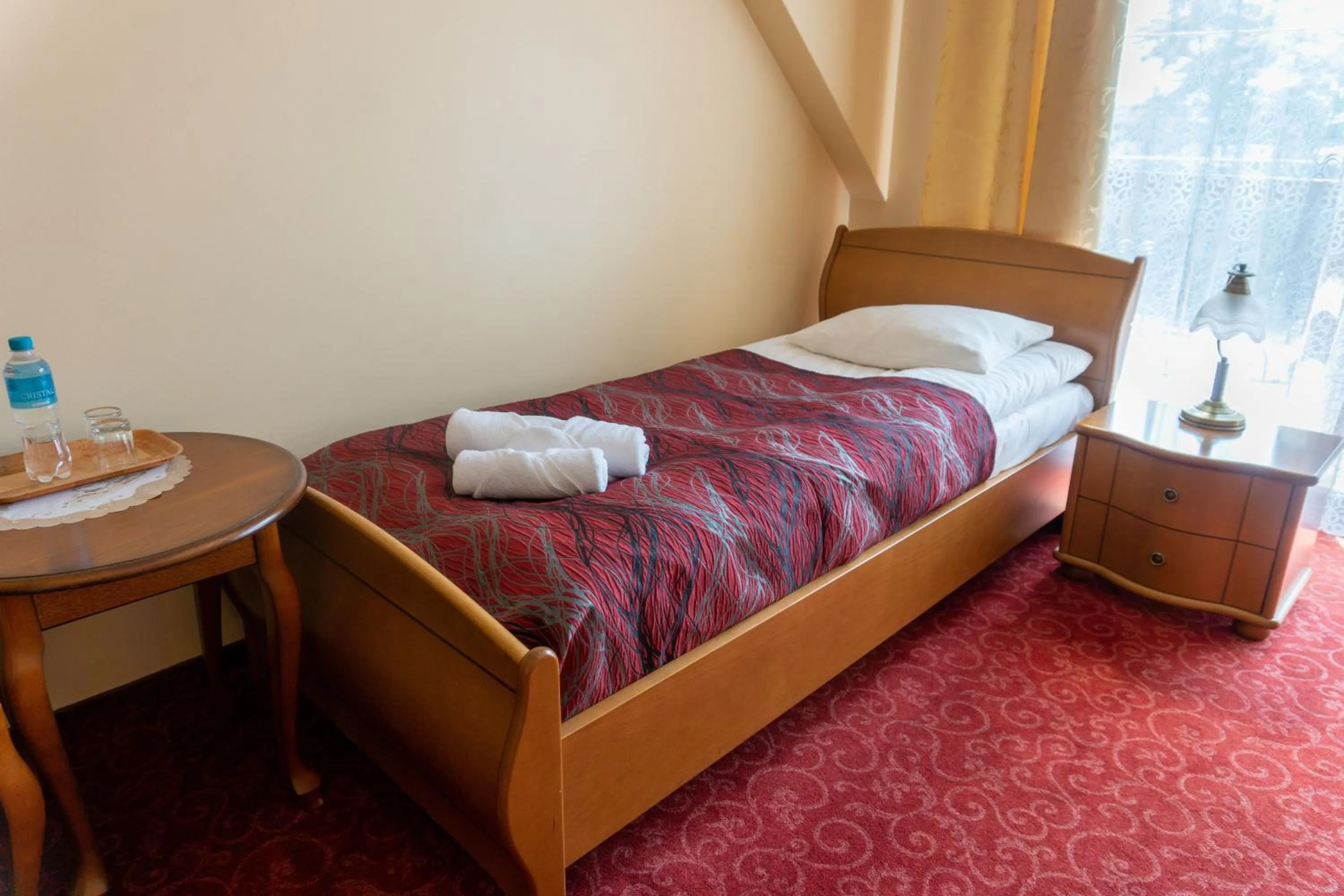 Bed in Hotel Hesperus