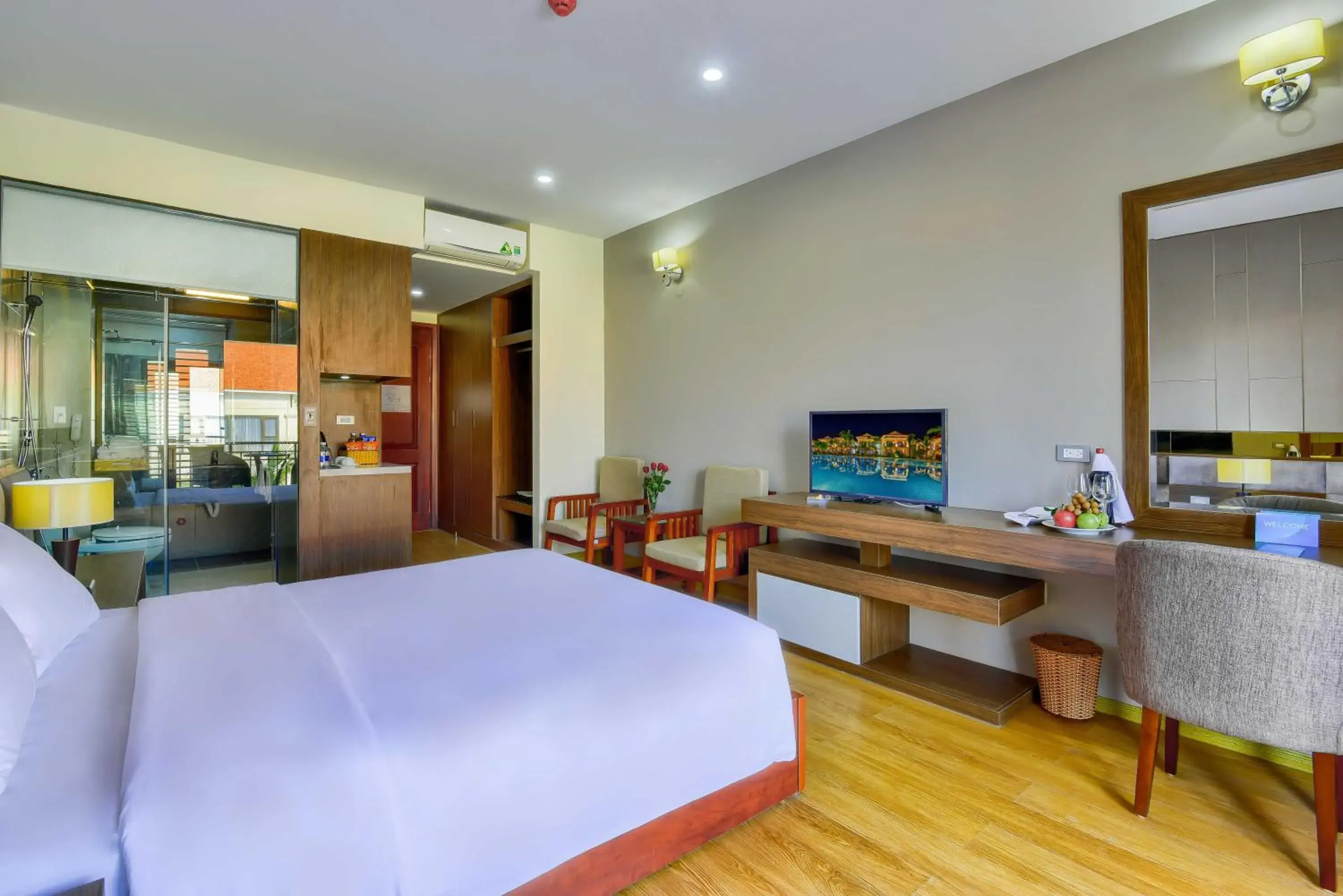 Twin Room with Pool View in MANLI Resort Quảng Bình Twin Room with Pool View in MANLI Resort Quảng Bình