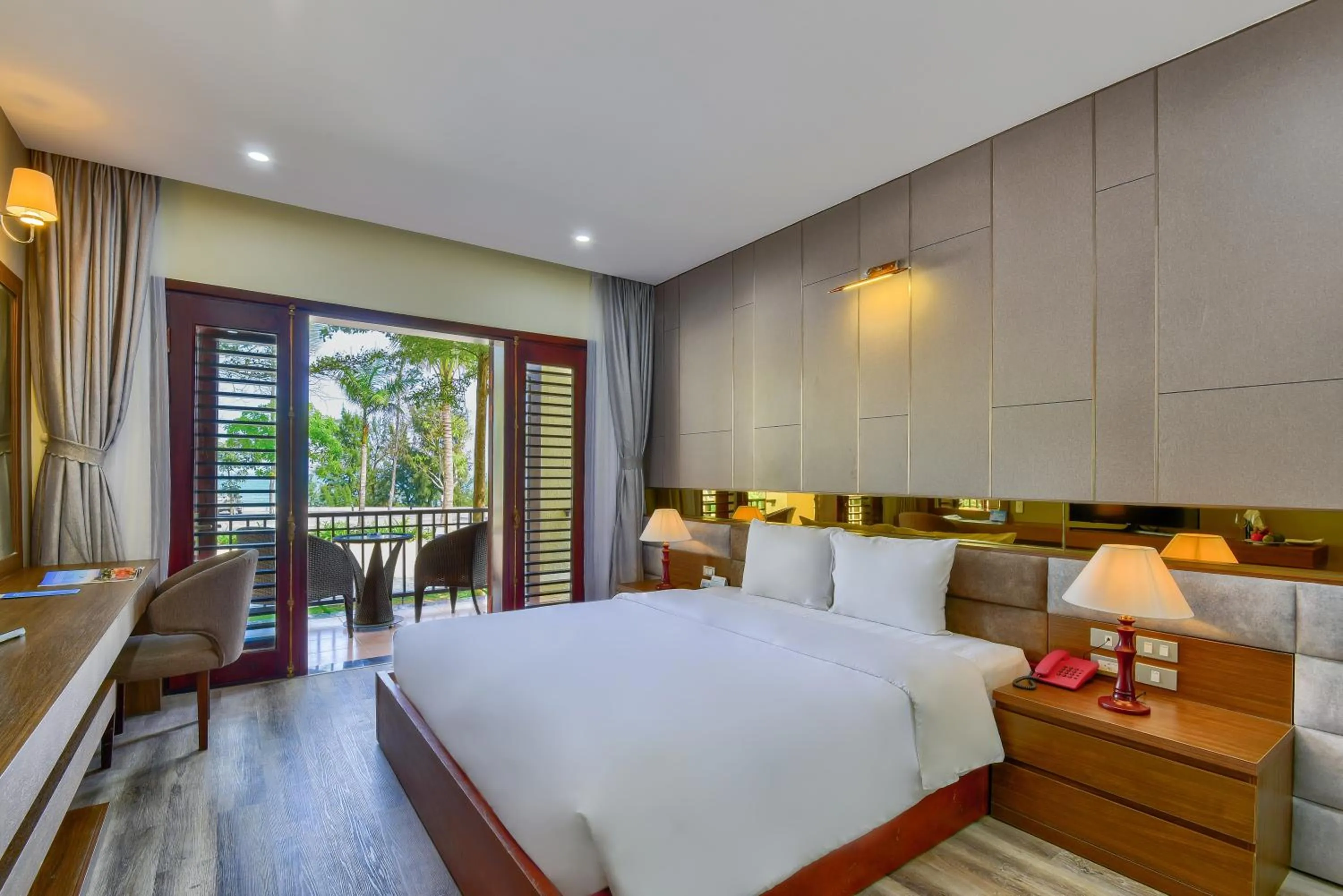Photo of the whole room, Bed in MANLI Resort Quảng Bình