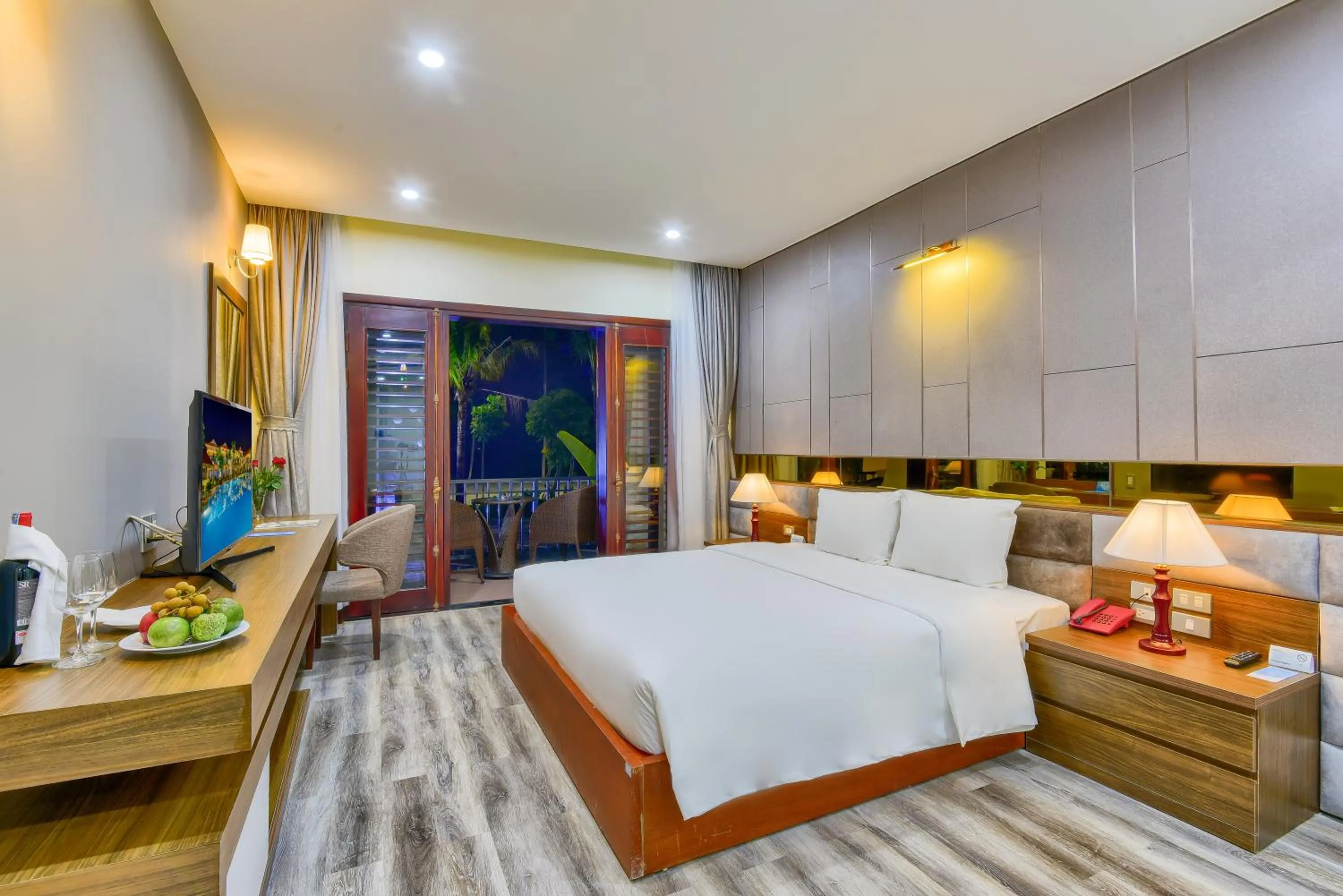 Photo of the whole room, Bed in MANLI Resort Quảng Bình