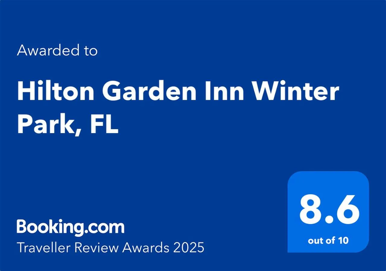 Certificate/Award in Hilton Garden Inn Winter Park, FL