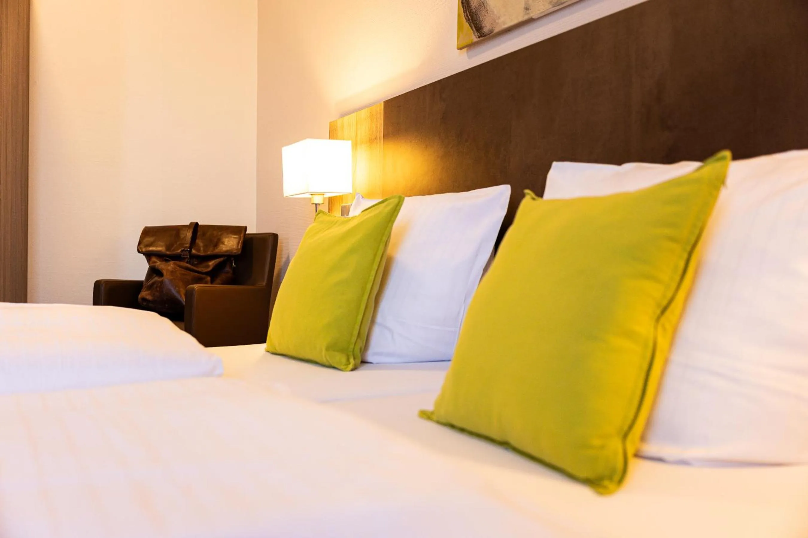 Bed in Hotel Aulmann