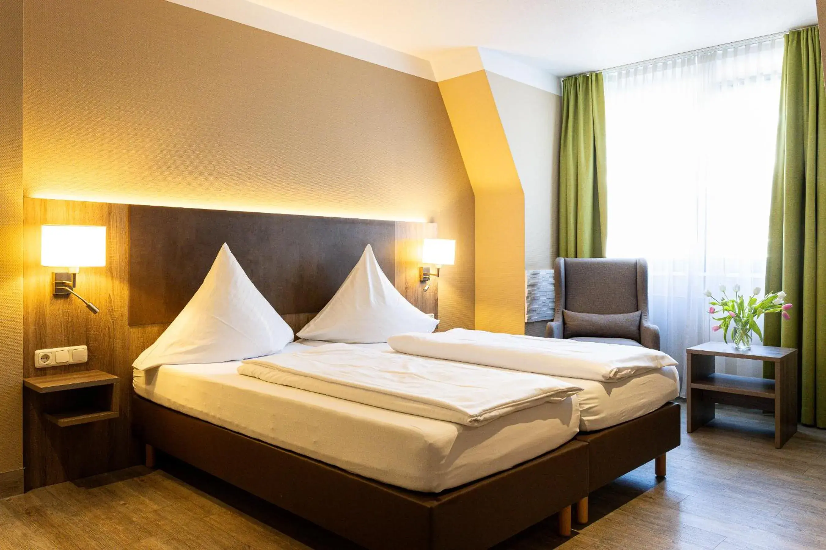 Bedroom, Bed in Hotel Aulmann Bedroom, Bed in Hotel Aulmann