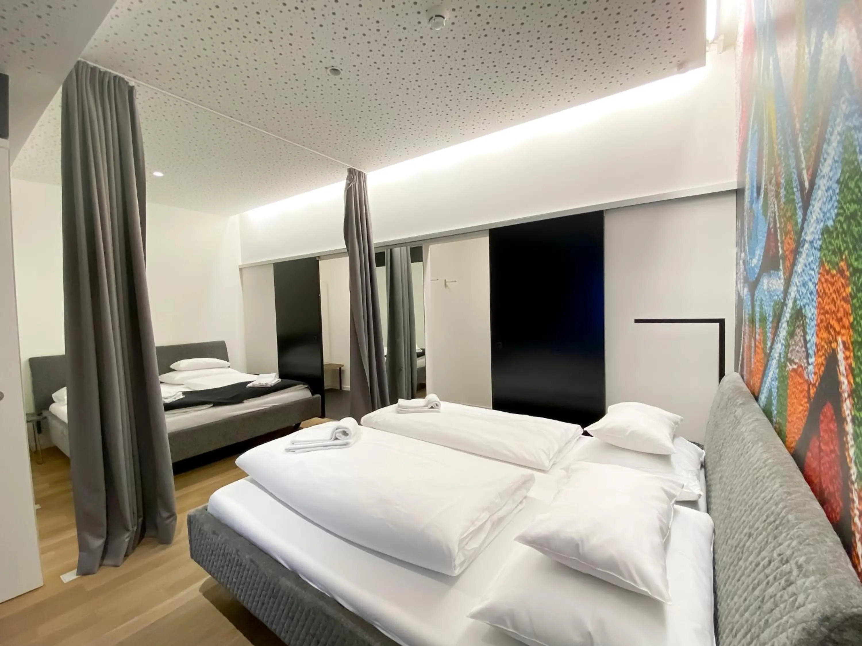 Bedroom, Bed in Blackhome Graz I contactless check-in