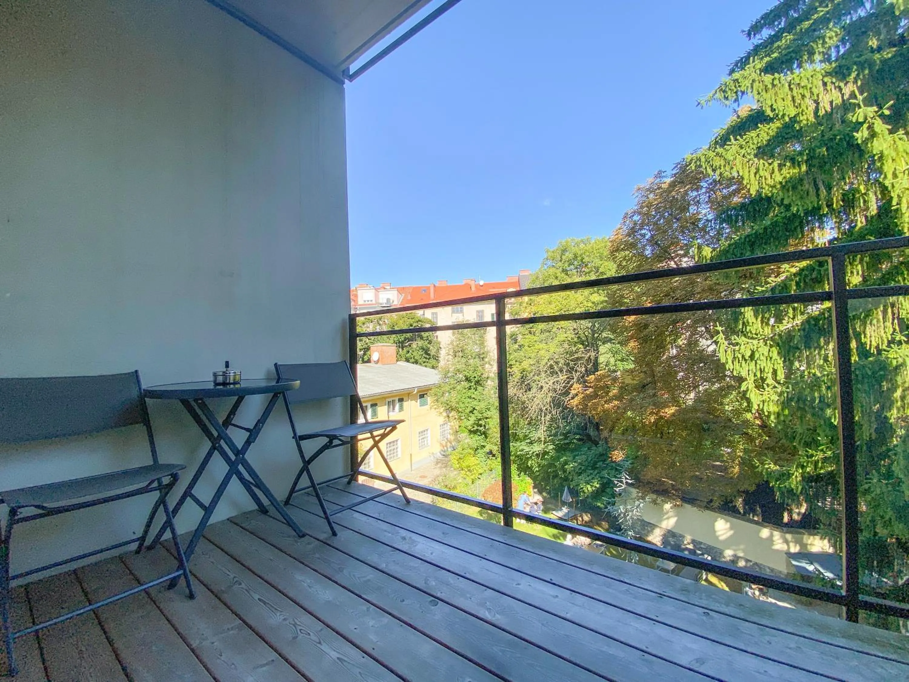 Balcony/Terrace in Blackhome Graz I contactless check-in