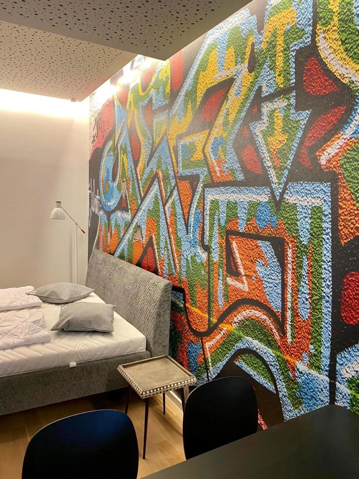 Bed in Blackhome Graz I contactless check-in