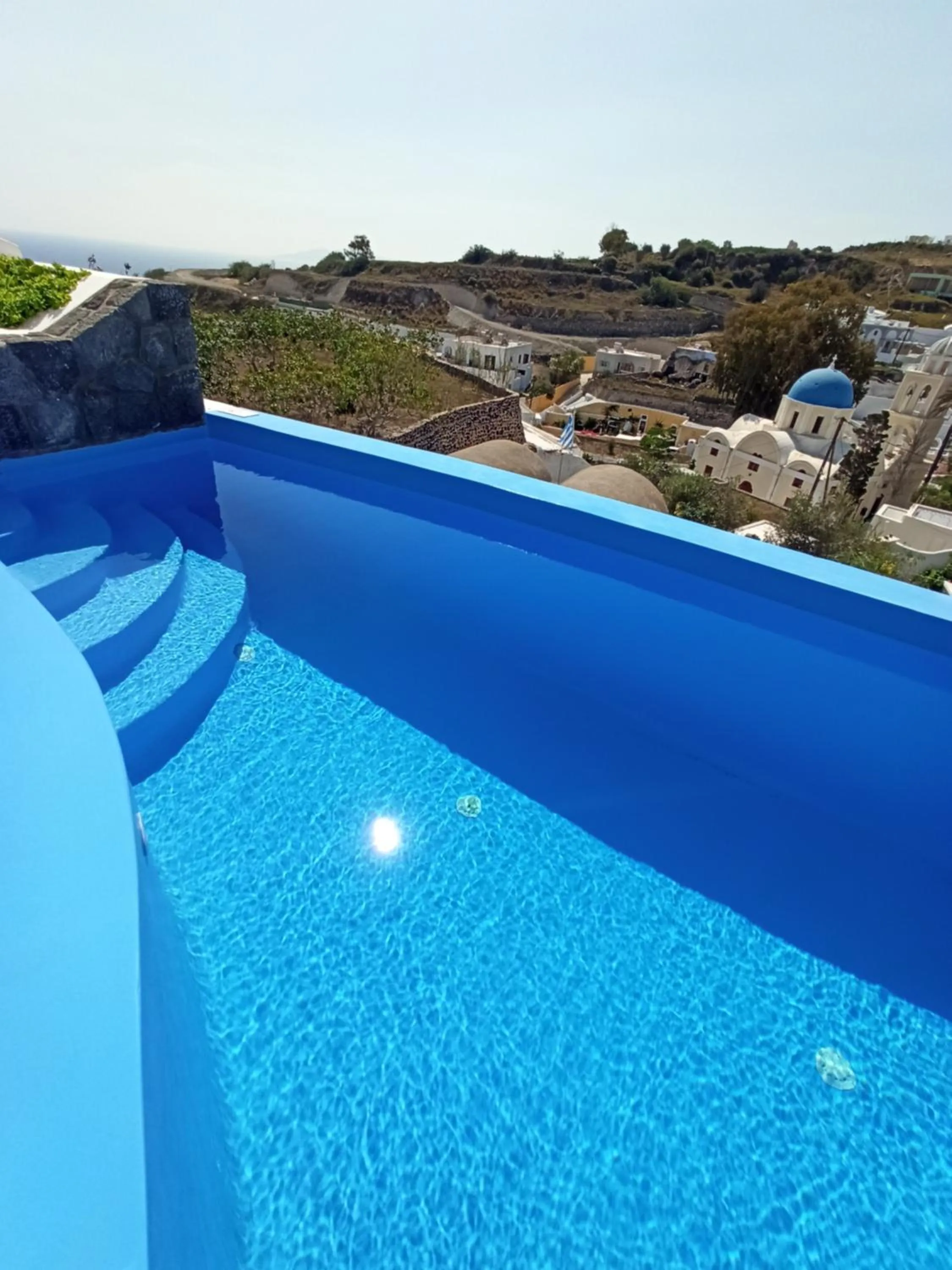 Landmark view in Amphitrite Suites Santorini