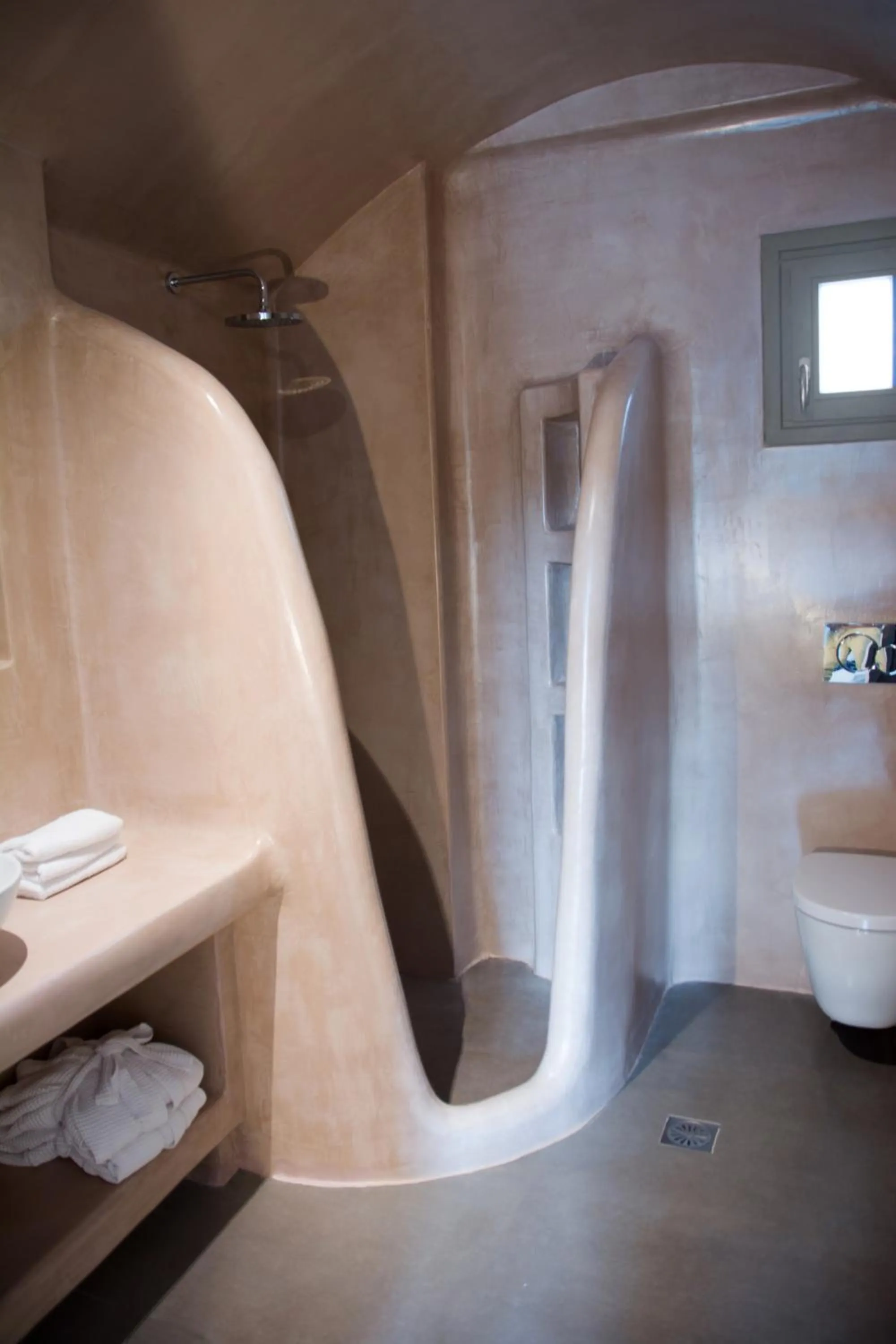 Bathroom in Amphitrite Suites Santorini