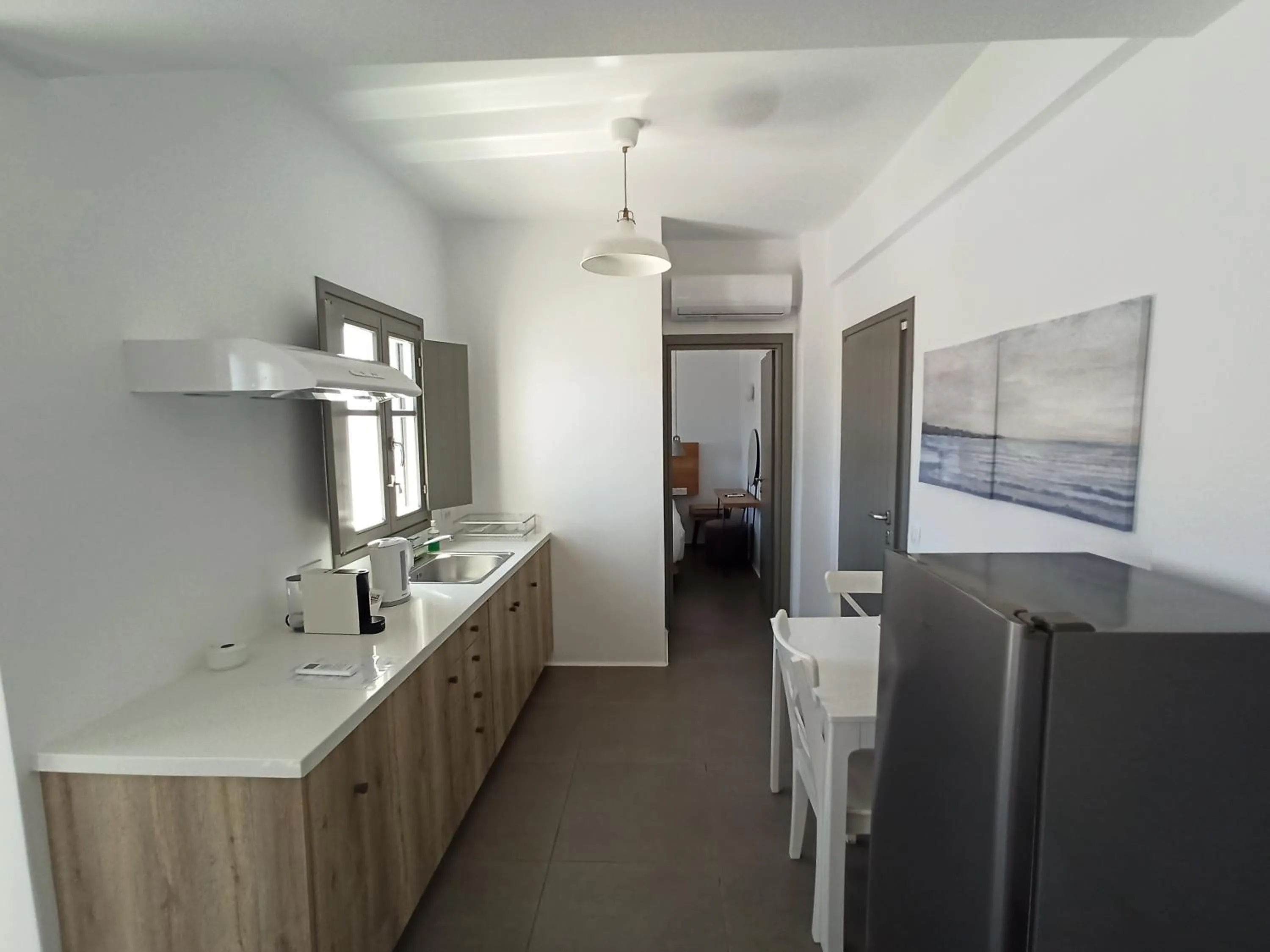 kitchen in Amphitrite Suites Santorini