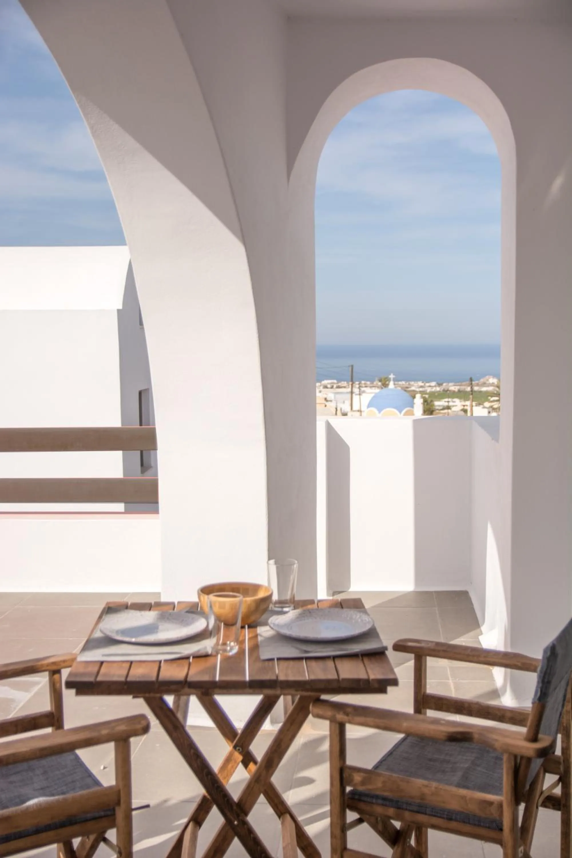 Balcony/Terrace in Amphitrite Suites Santorini