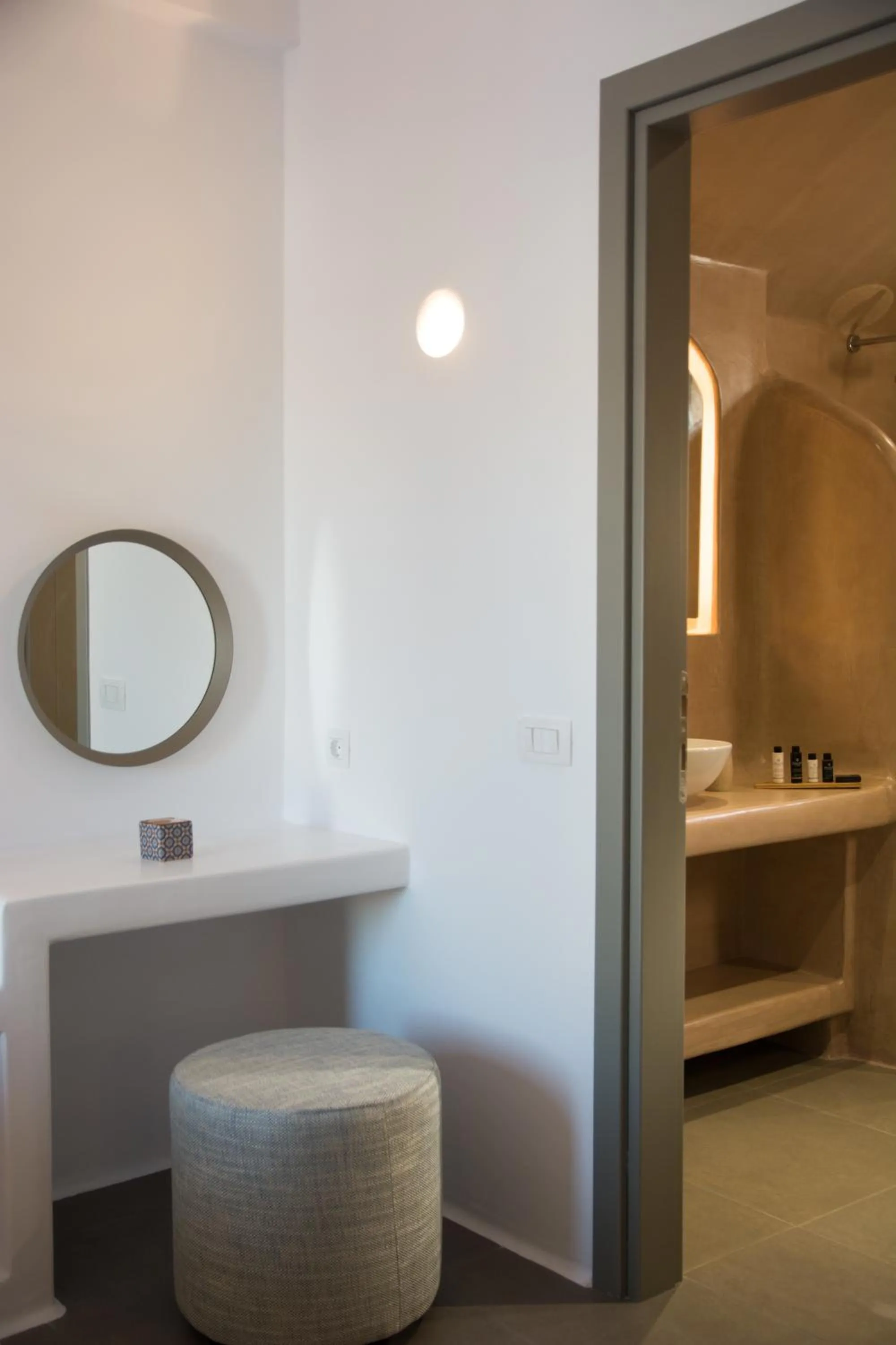 Bathroom in Amphitrite Suites Santorini