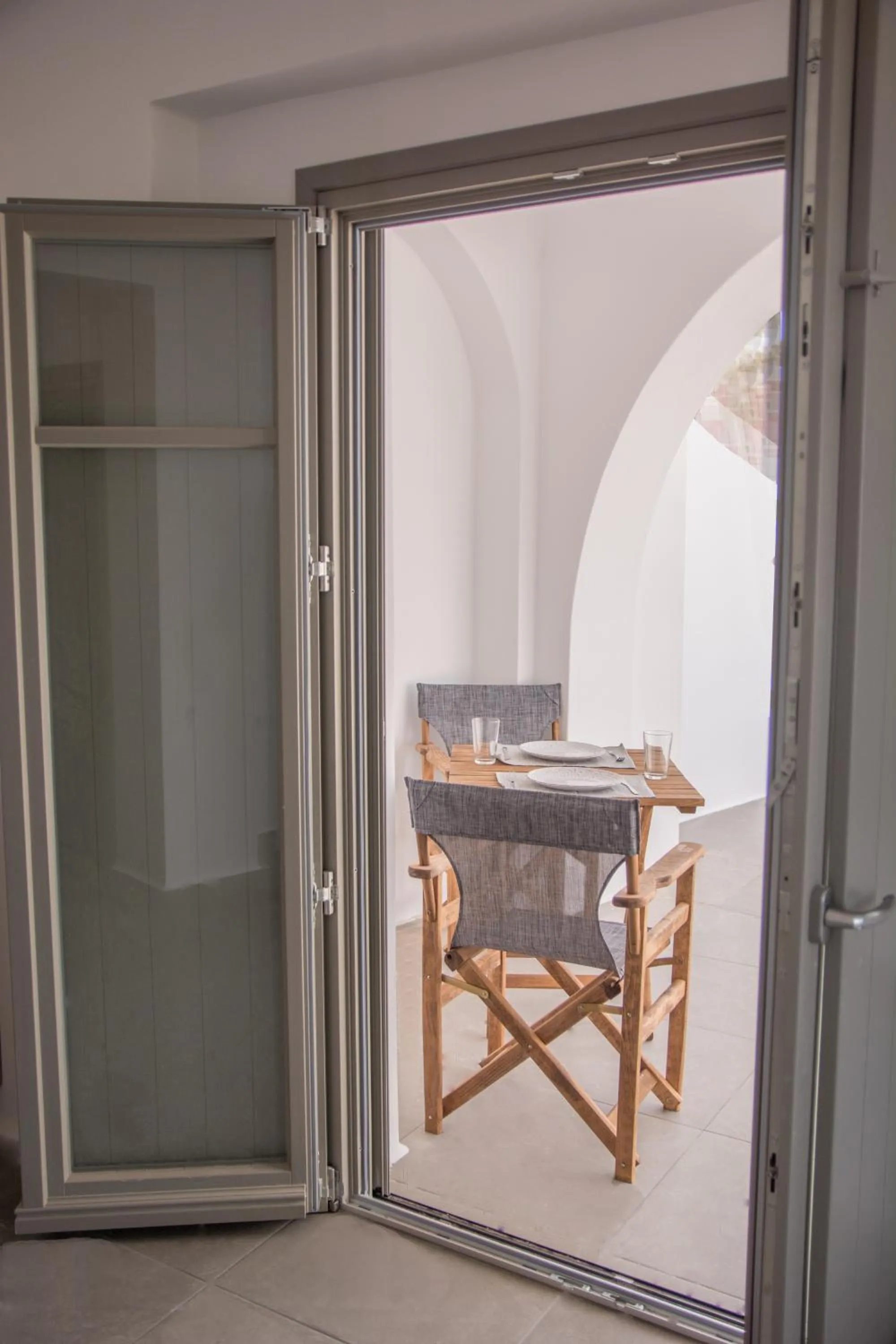 Balcony/Terrace in Amphitrite Suites Santorini