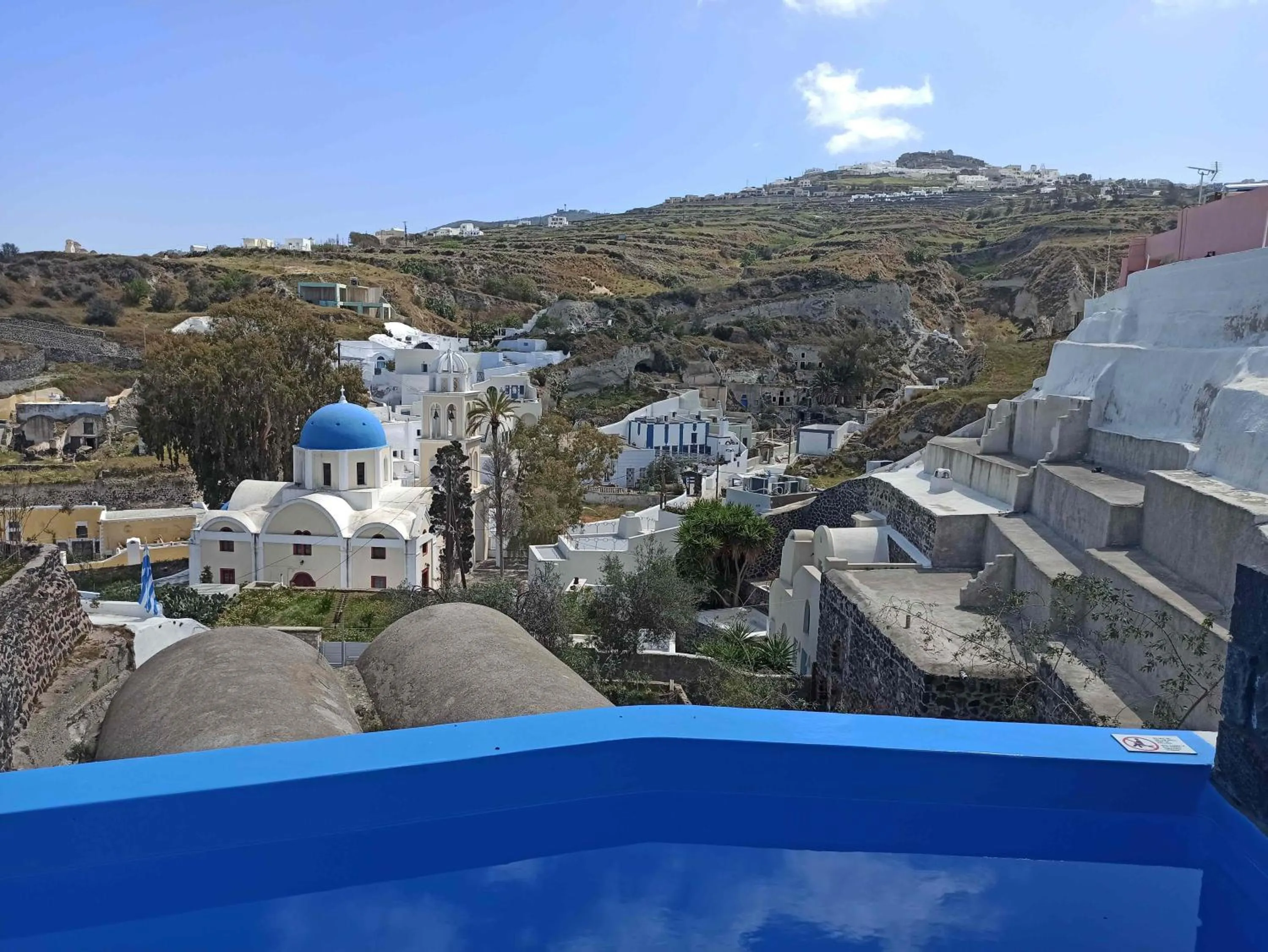 City view in Amphitrite Suites Santorini