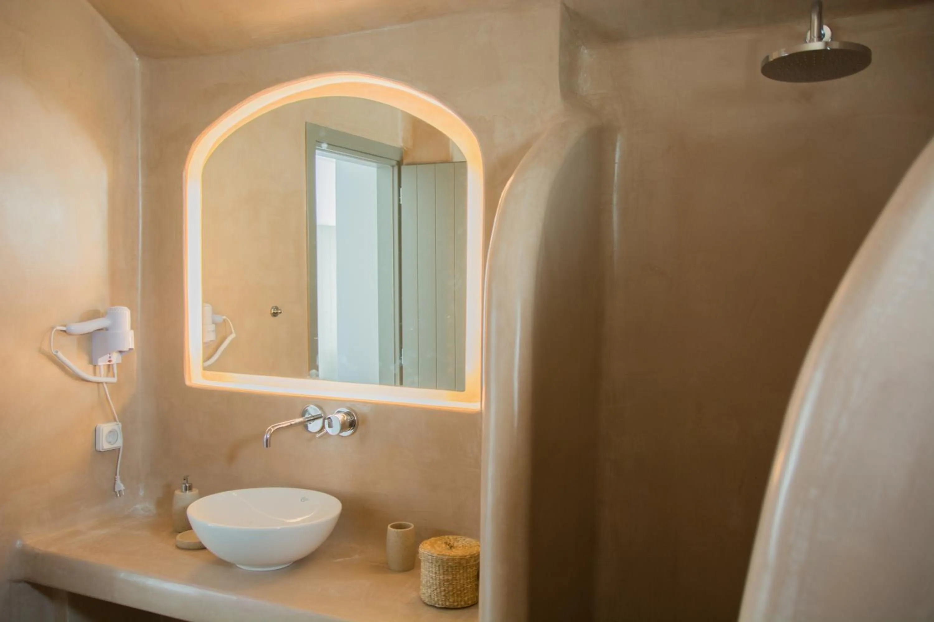 Bathroom in Amphitrite Suites Santorini