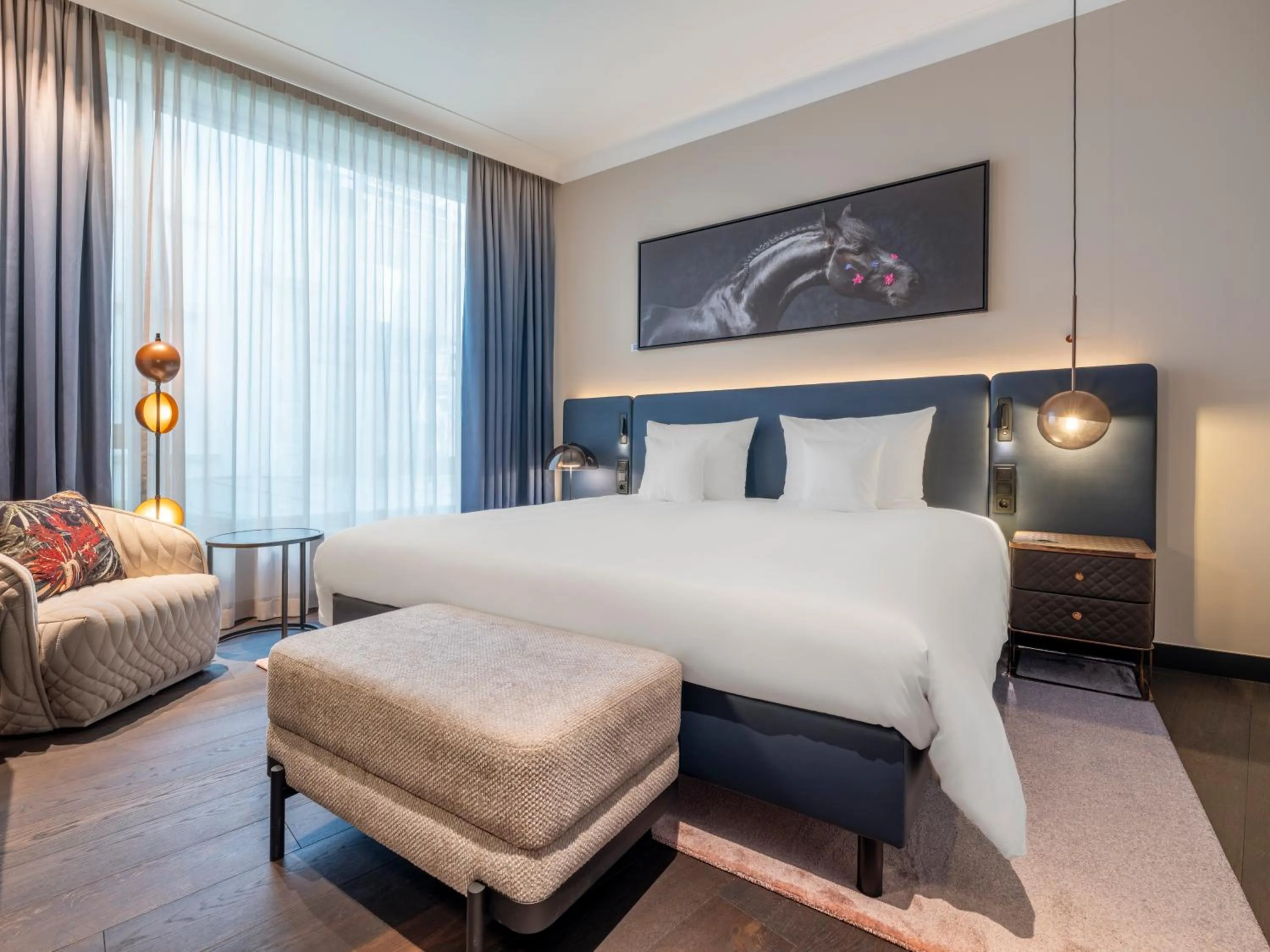 Bed in Steigenberger Icon Europäischer Hof Baden Baden