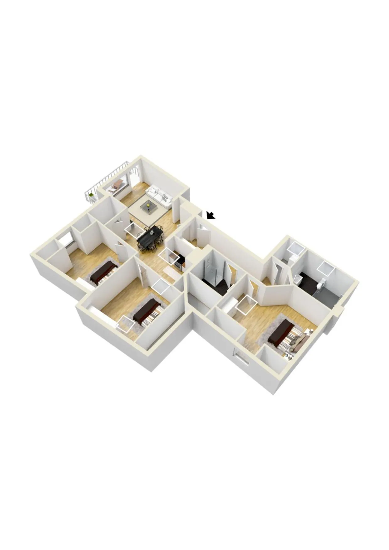 Floor plan in Monusse Boid Wohnung 12
