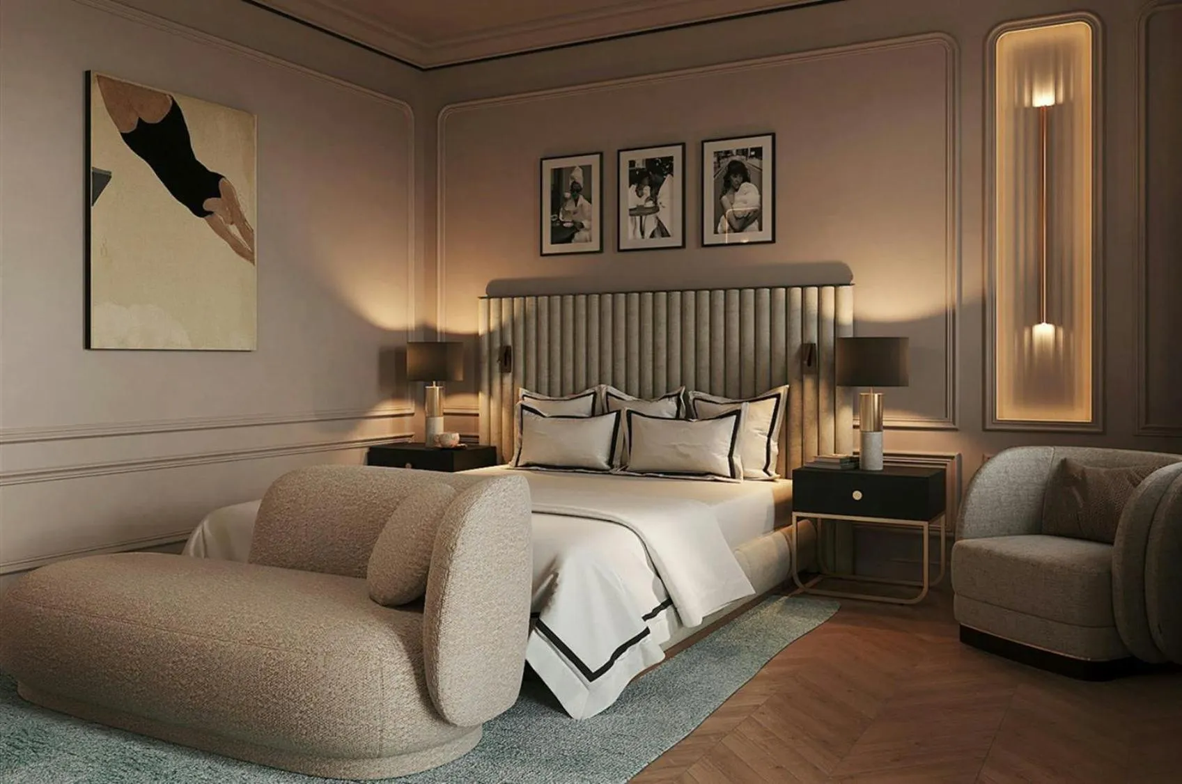 Photo of the whole room, Bed in Badischer Hof Baden-Baden - Leonardo Limited Edition