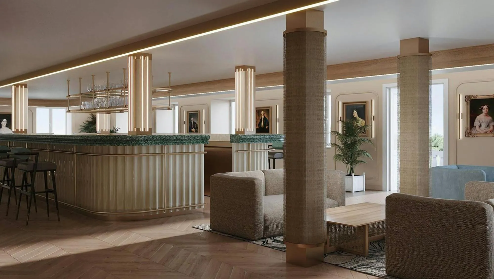 Lounge or bar in Badischer Hof Baden-Baden - Leonardo Limited Edition