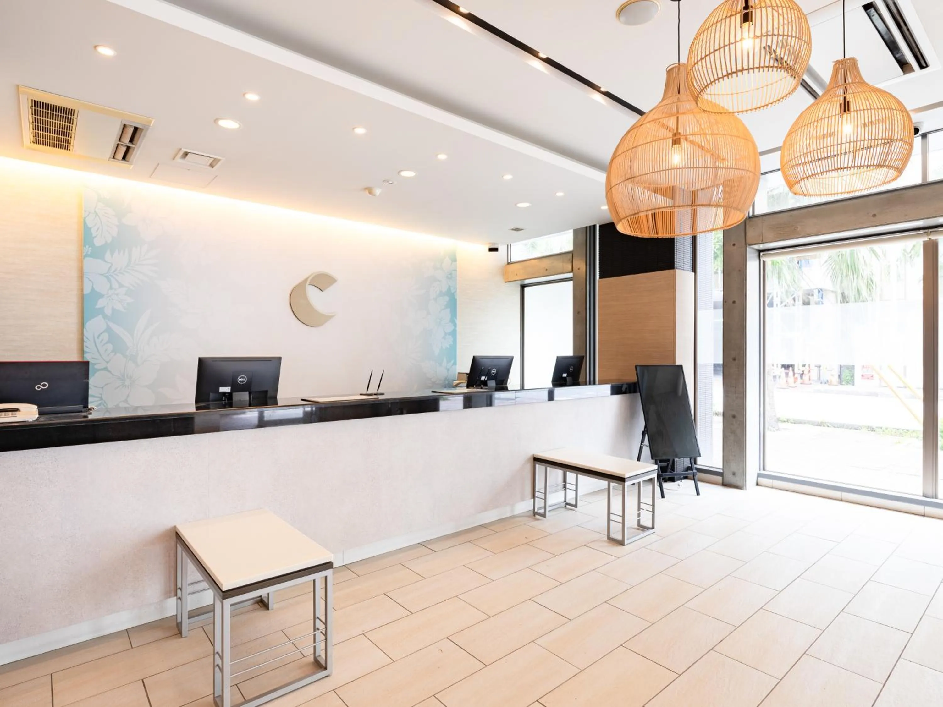 Lobby or reception in Comfort Hotel Naha Prefectural Office