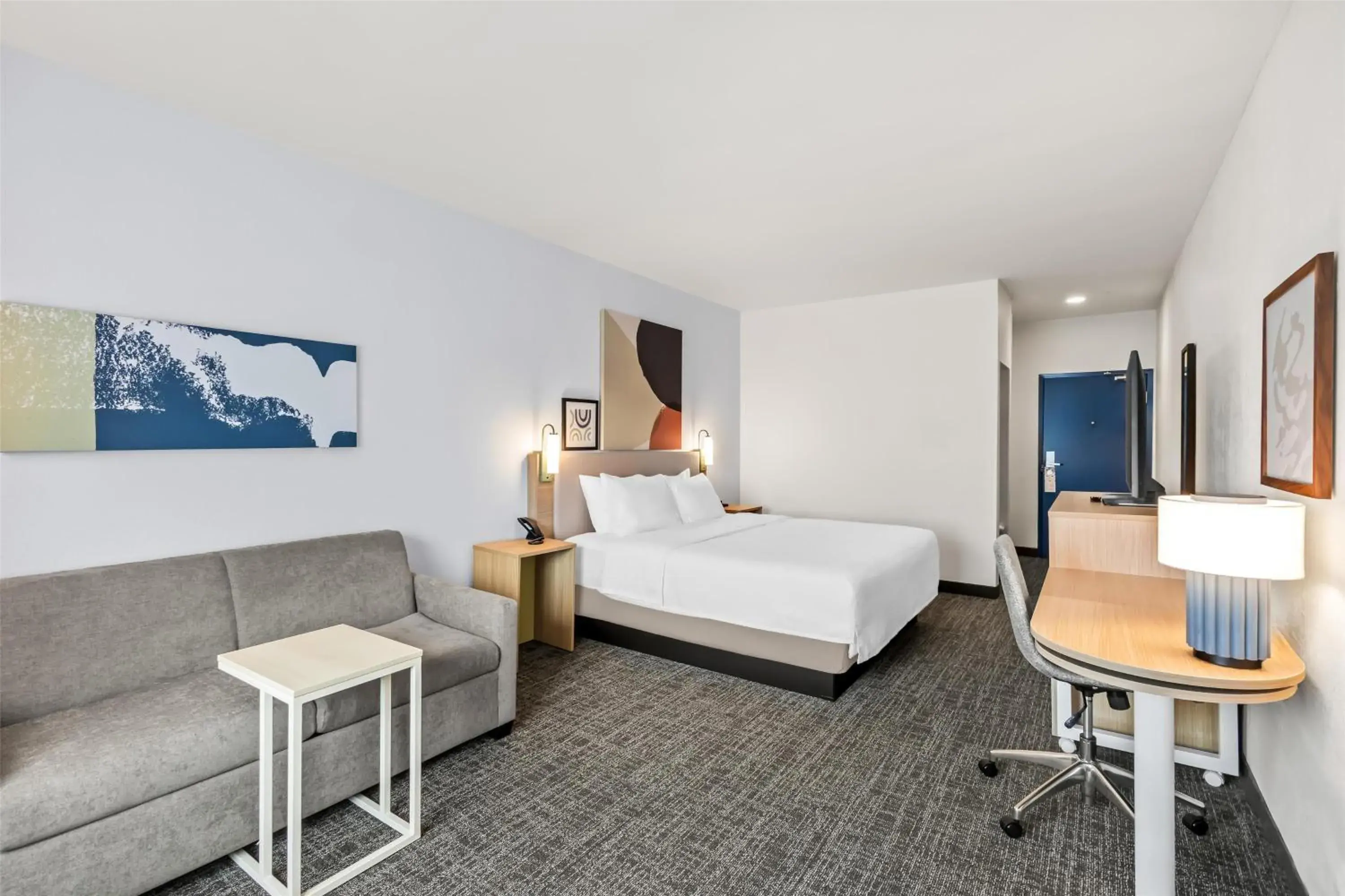 Living room, Bed in Spark by Hilton Duluth Living room, Bed in Spark by Hilton Duluth