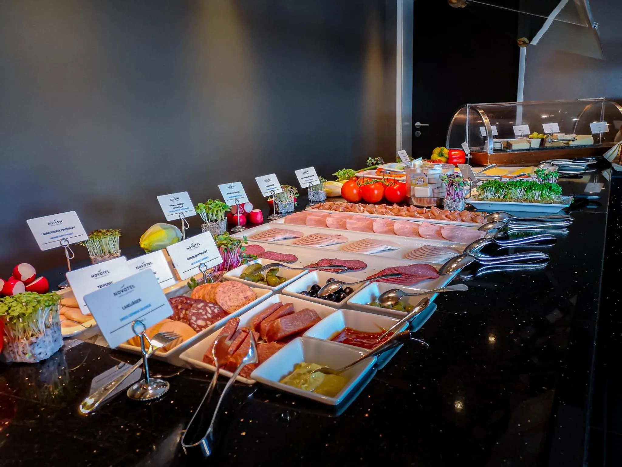 Buffet breakfast in Novotel Karlsruhe City