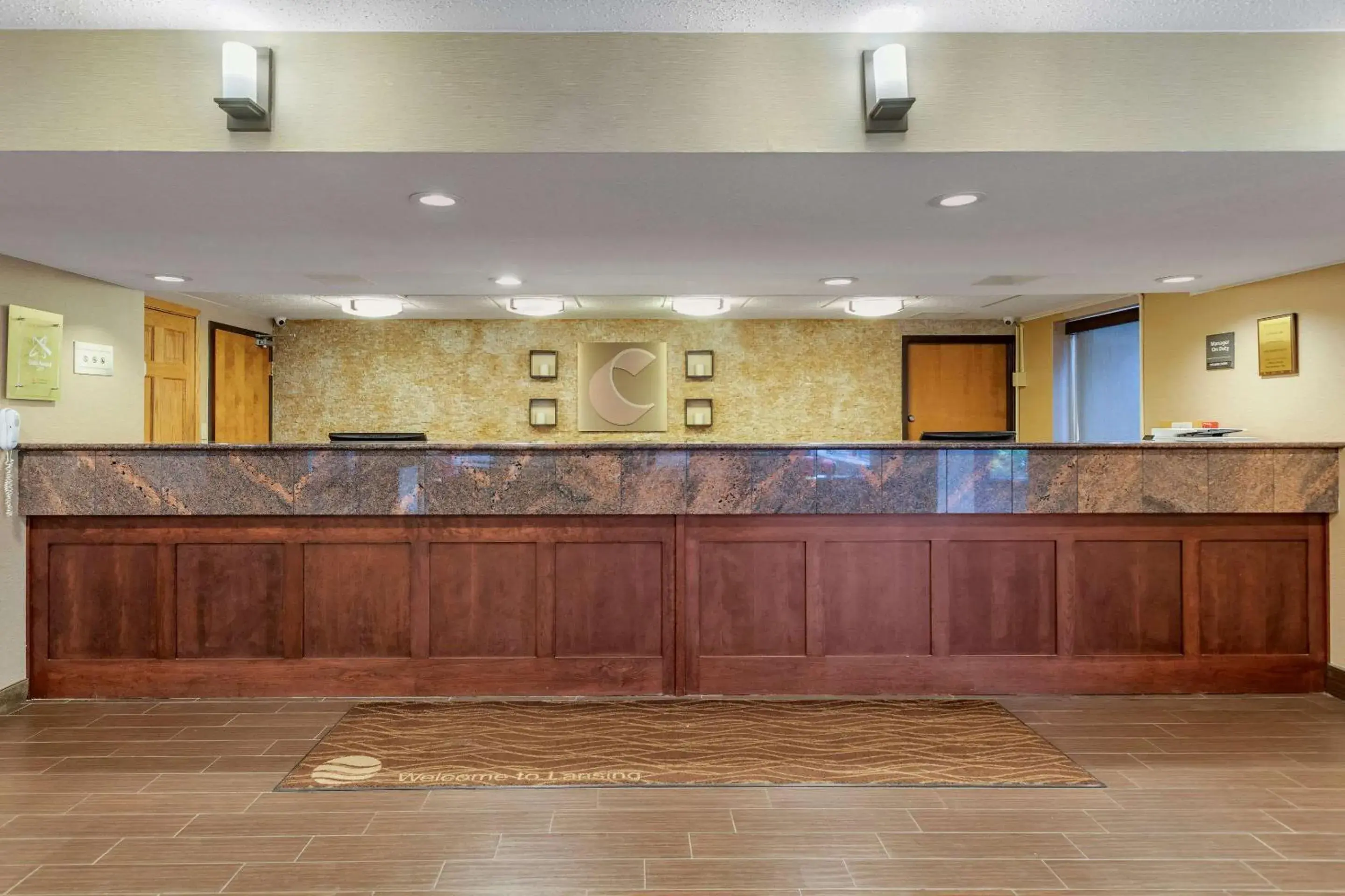Lobby or reception in Comfort Inn Lansing West Lobby or reception in Comfort Inn Lansing West