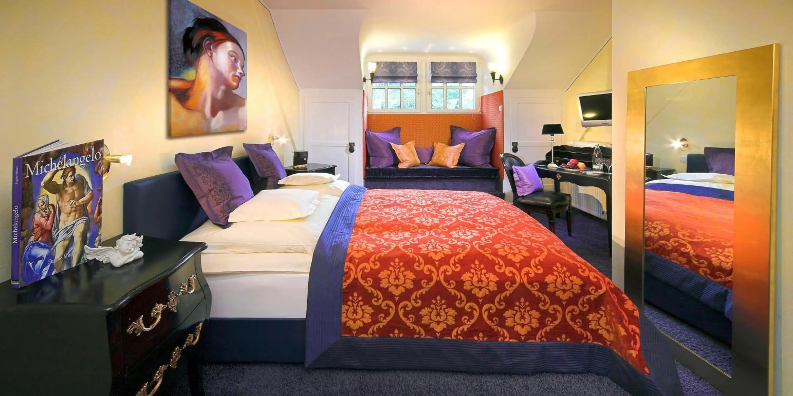 Photo of the whole room, Bed in PARK VILLA zentral am Mittelrhein Zimmer&Apartments Self check in Aparthotel