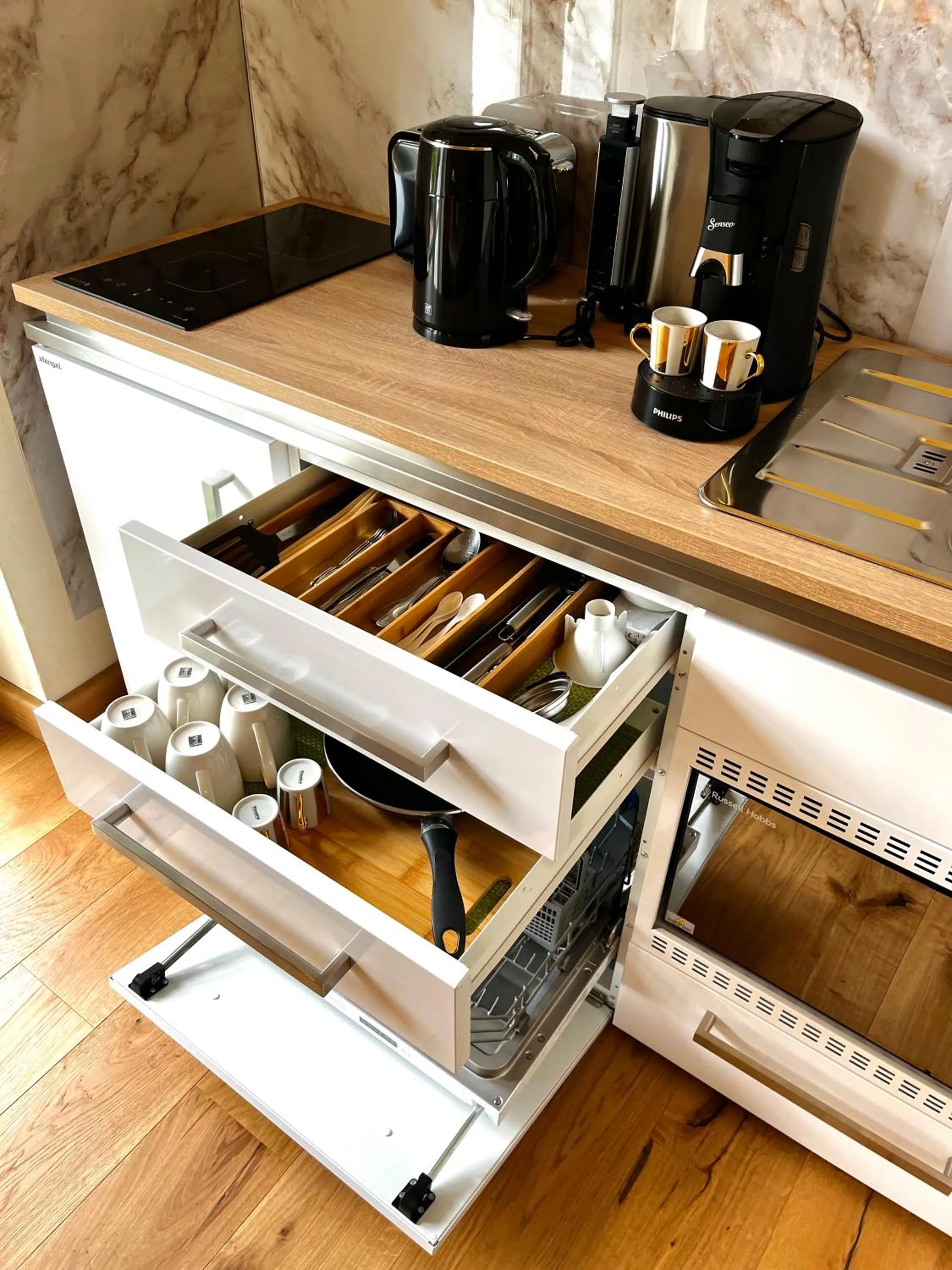 Coffee/tea facilities in PARK VILLA zentral am Mittelrhein Zimmer&Apartments Self check in Aparthotel