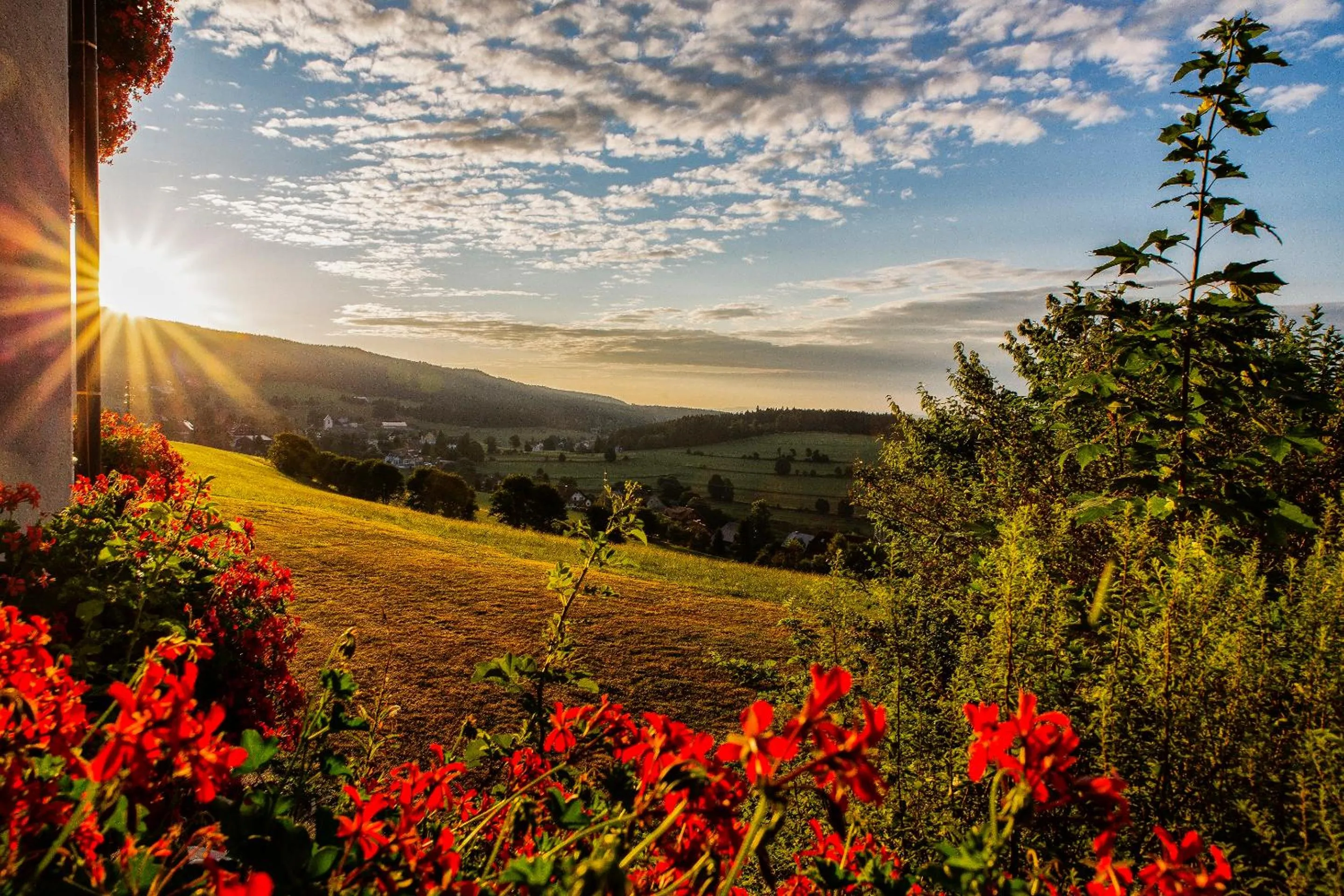 Mountain view in Schwarzwald Wellnesshotel SAIGERHÖH I Spa Golf & Wandern über dem Titisee