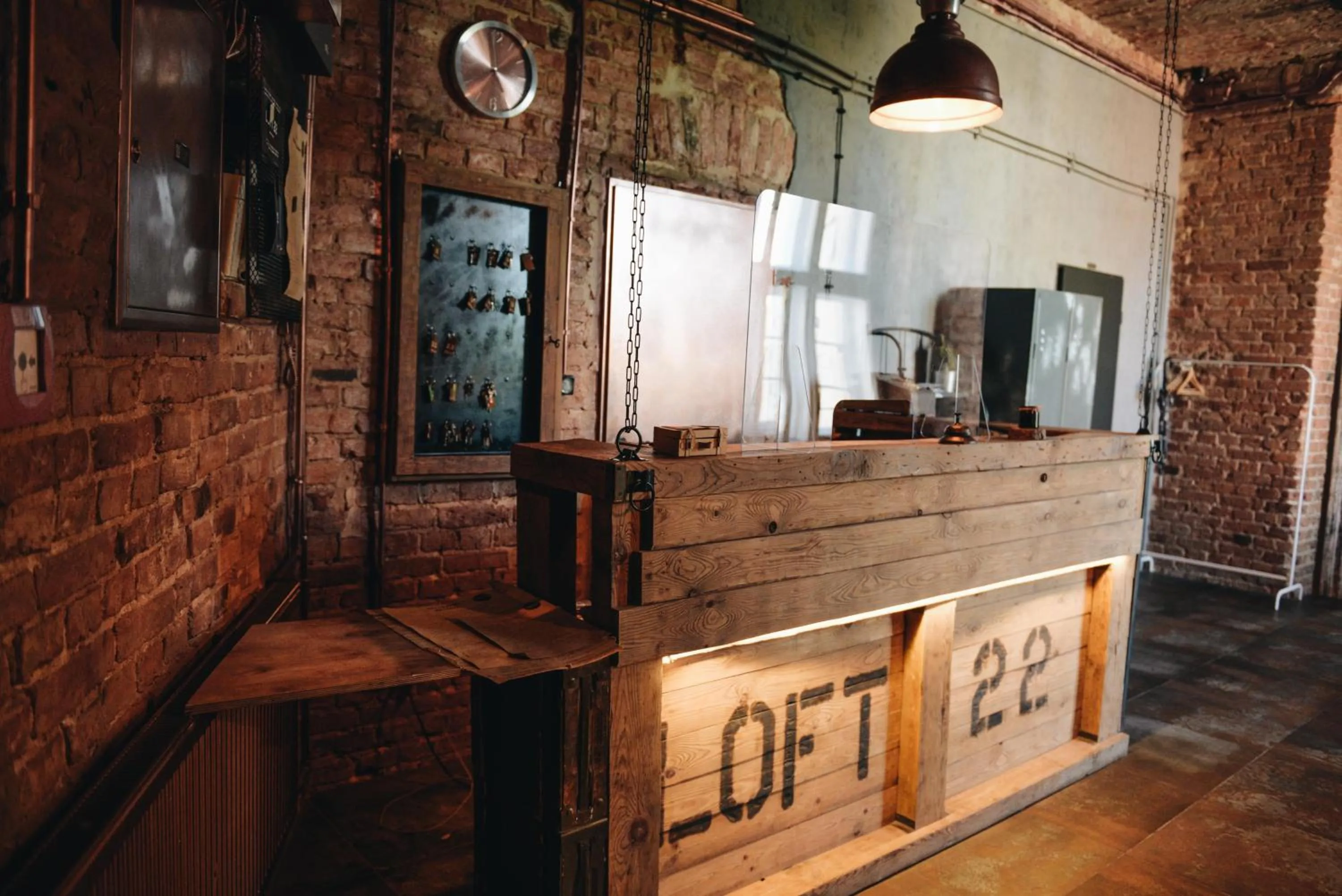 Lobby or reception in design LOFT 22