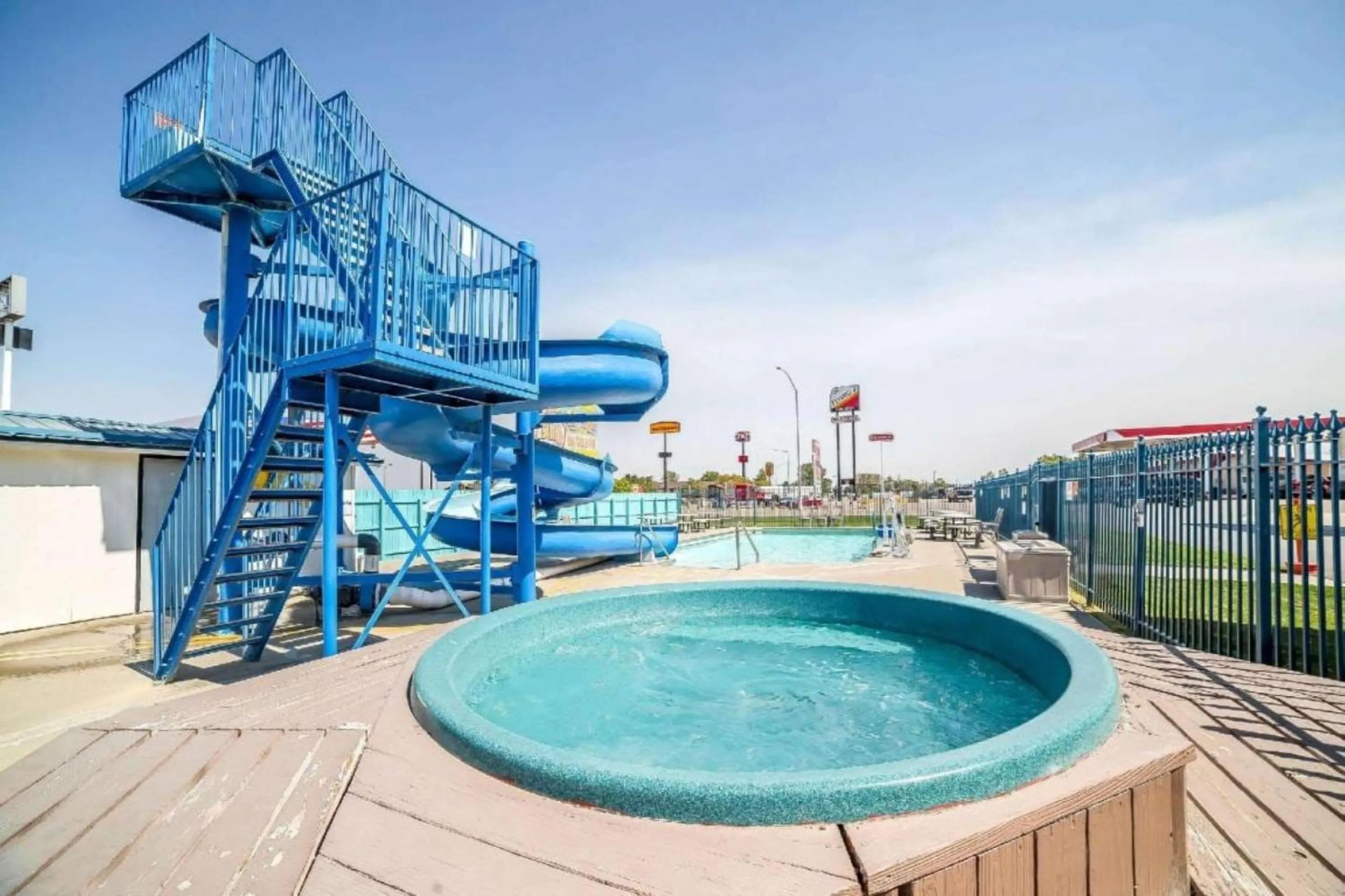 Swimming pool in Hardin Lodge By Capital O Little Bighorn Battlefield I-90