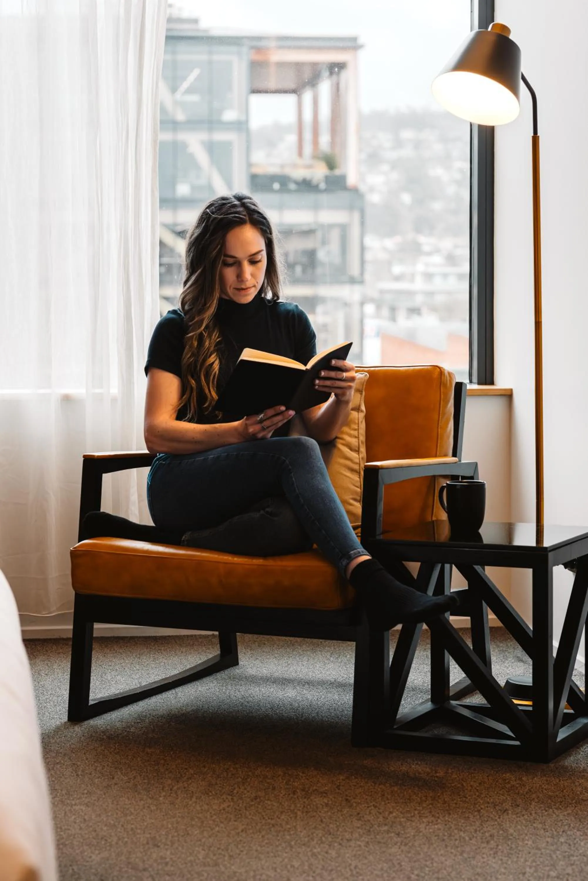 Living room in Hotel Verge Launceston